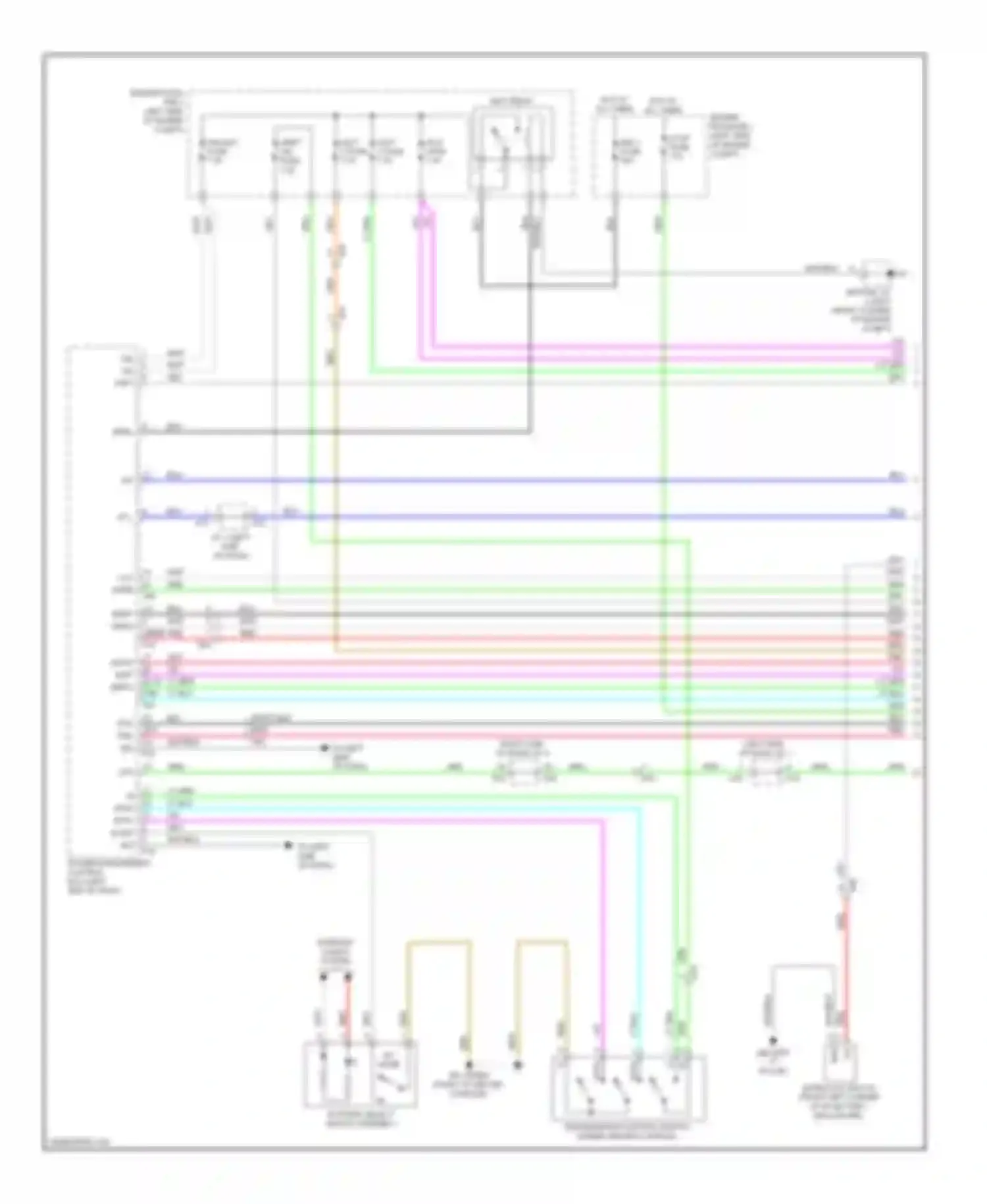 Wiring diagram ev mode for Toyota Highlander III (2013-2016) (1 of 2)
