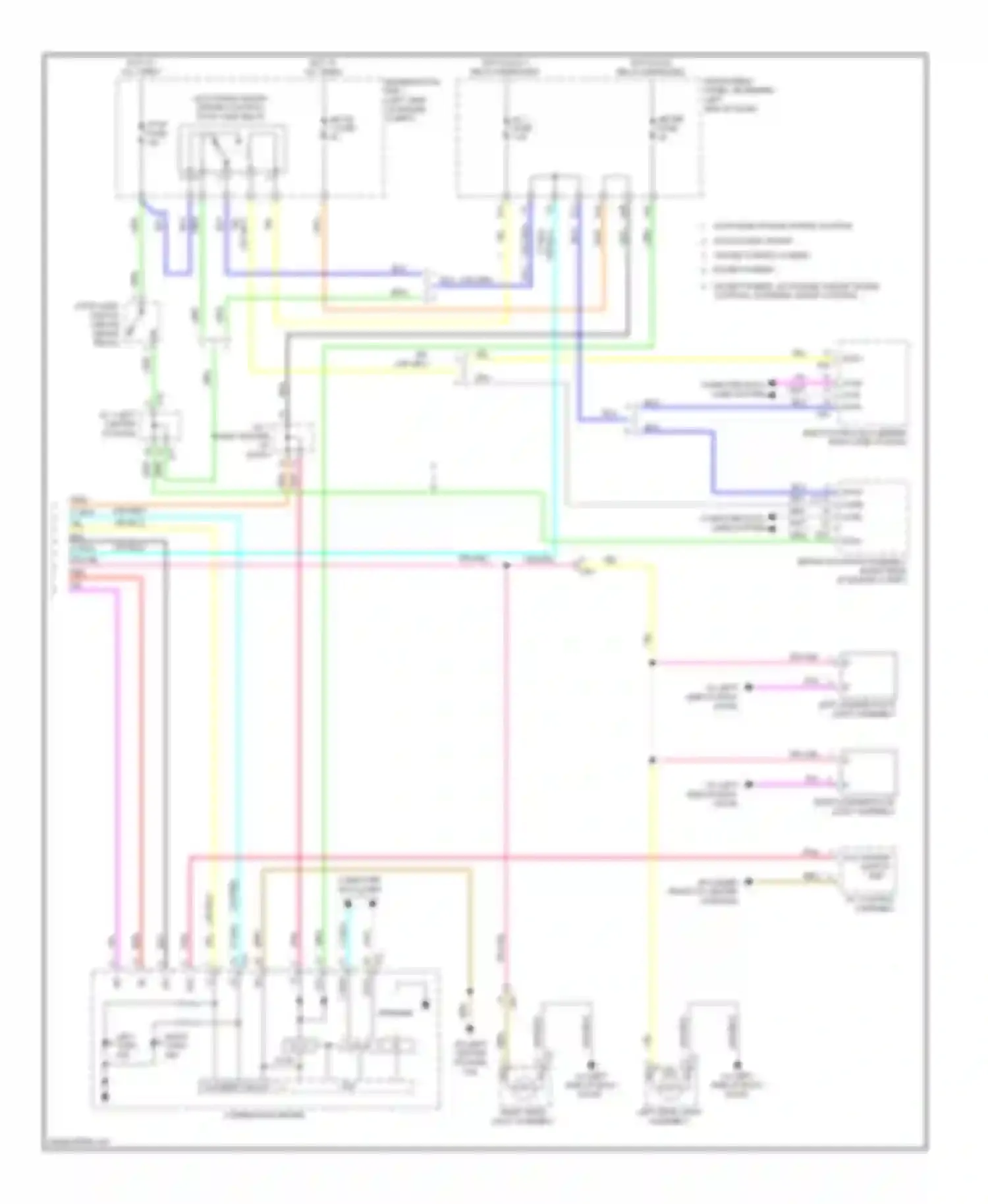 Wiring diagram flasher circuit for Toyota Highlander III (2013-2016) (1 of 4)
