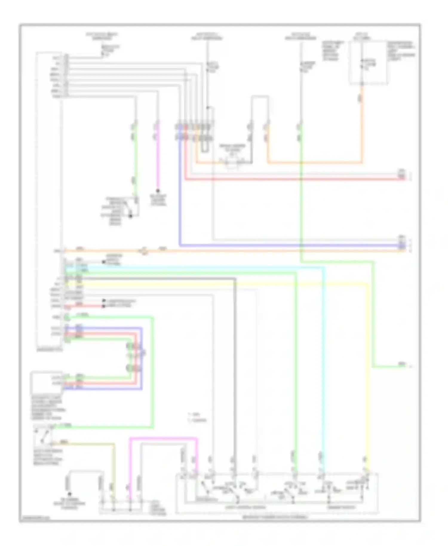 Wiring diagram fog switch for Toyota Highlander III (2013-2016) (1 of 1)