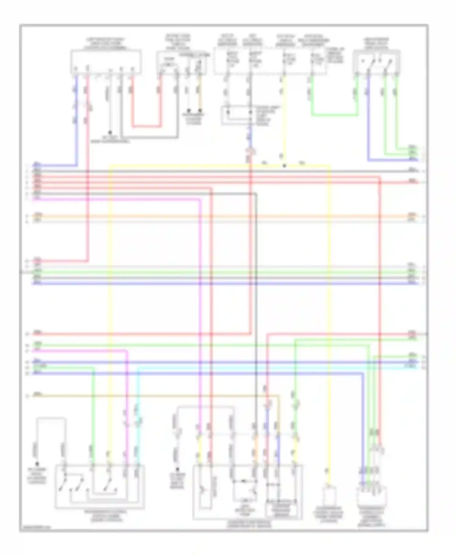Wiring diagram instrument cluster system for Toyota Highlander III (2013-2016) (5 of 6)