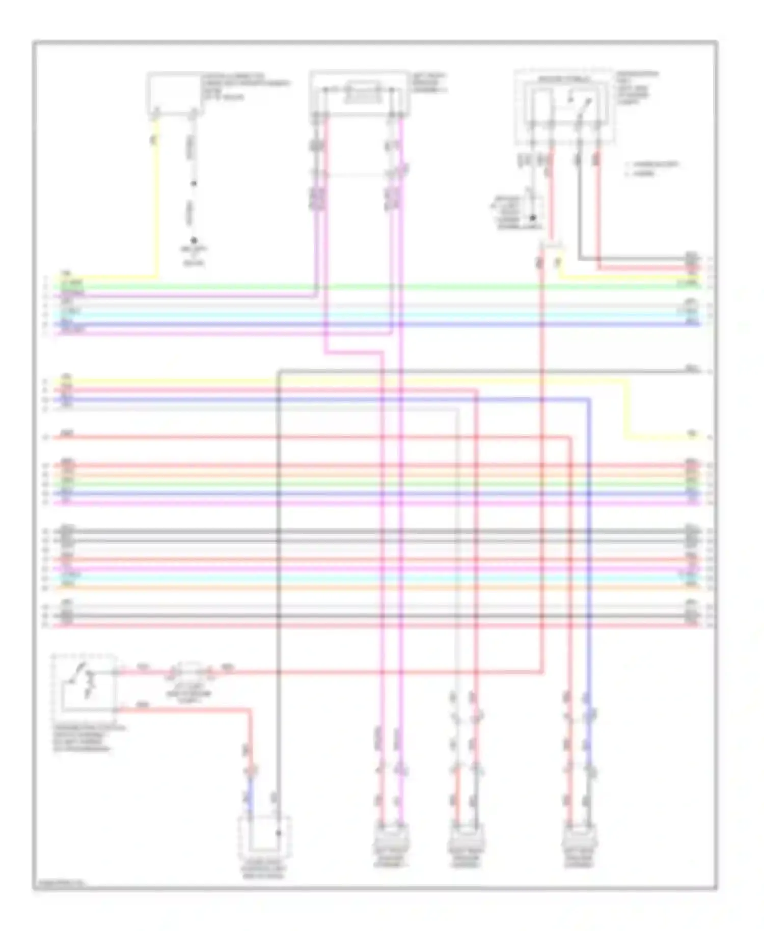Wiring diagram left rear speaker assembly for Toyota Highlander III (2013-2016) (2 of 5)