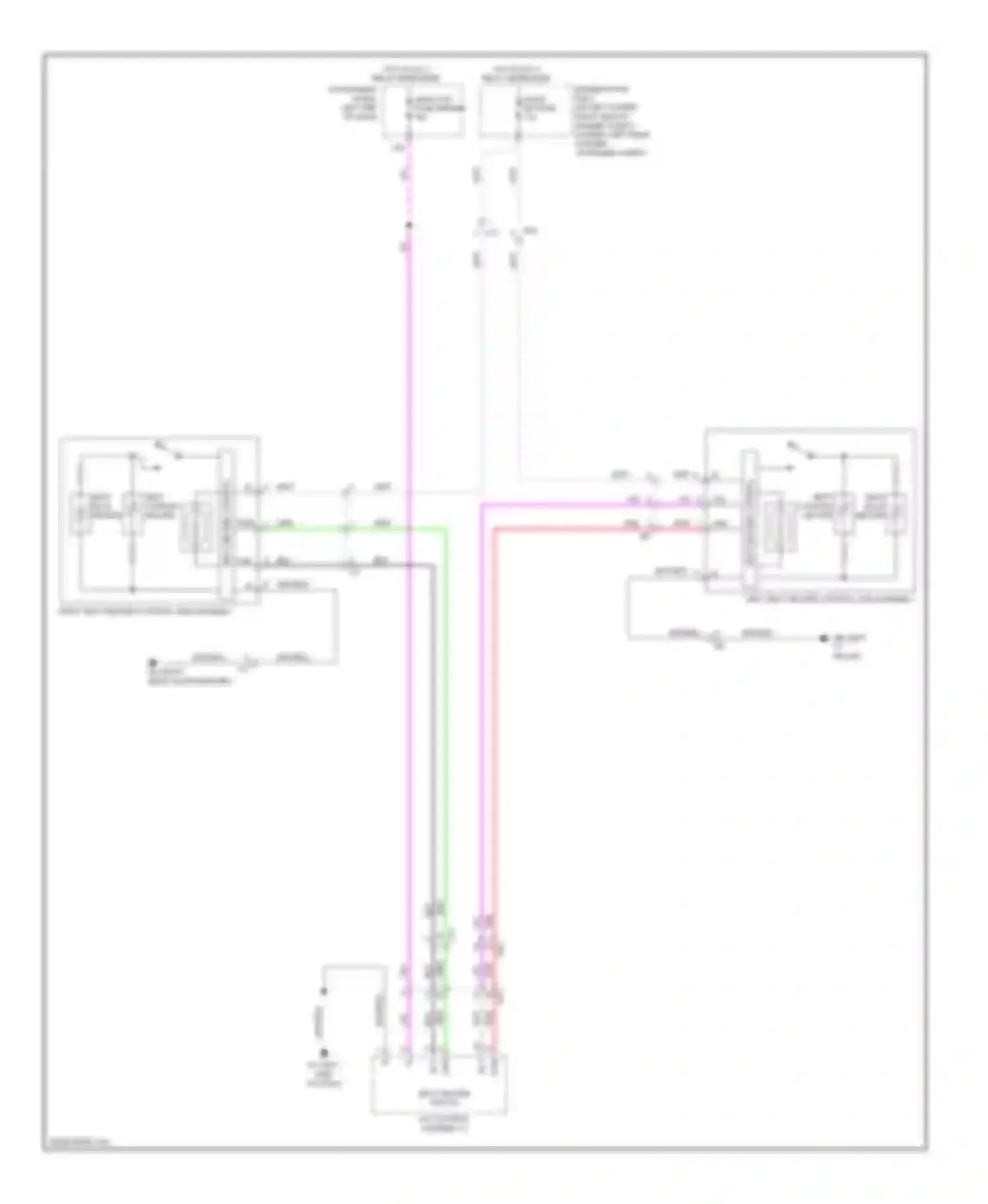 Wiring diagram left seat heater control sub-assembly for Toyota Highlander III (2013-2016) (3 of 3)