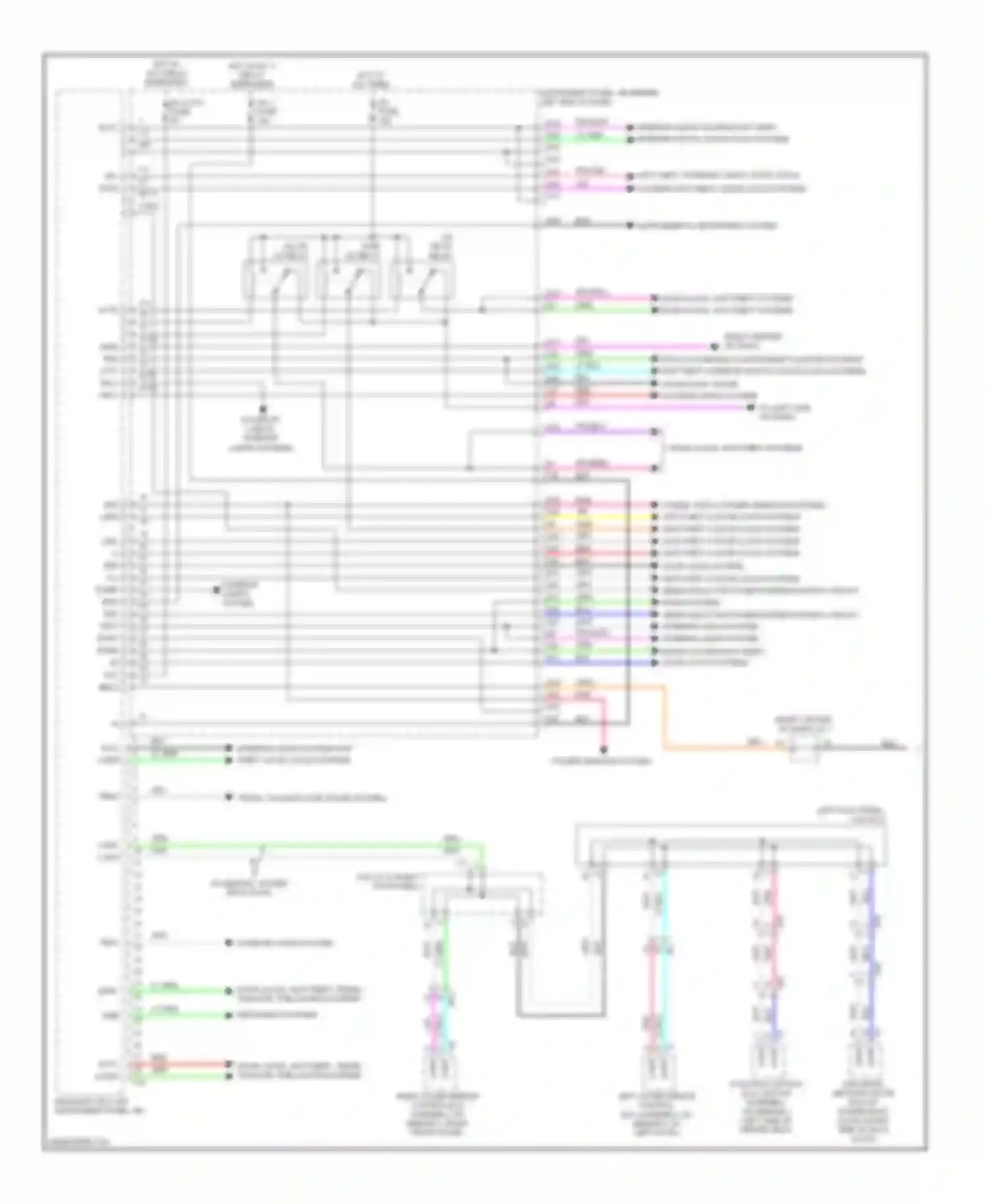 Wiring diagram navigation, sound systems horns system for Toyota Highlander III (2013-2016) (2 of 2)