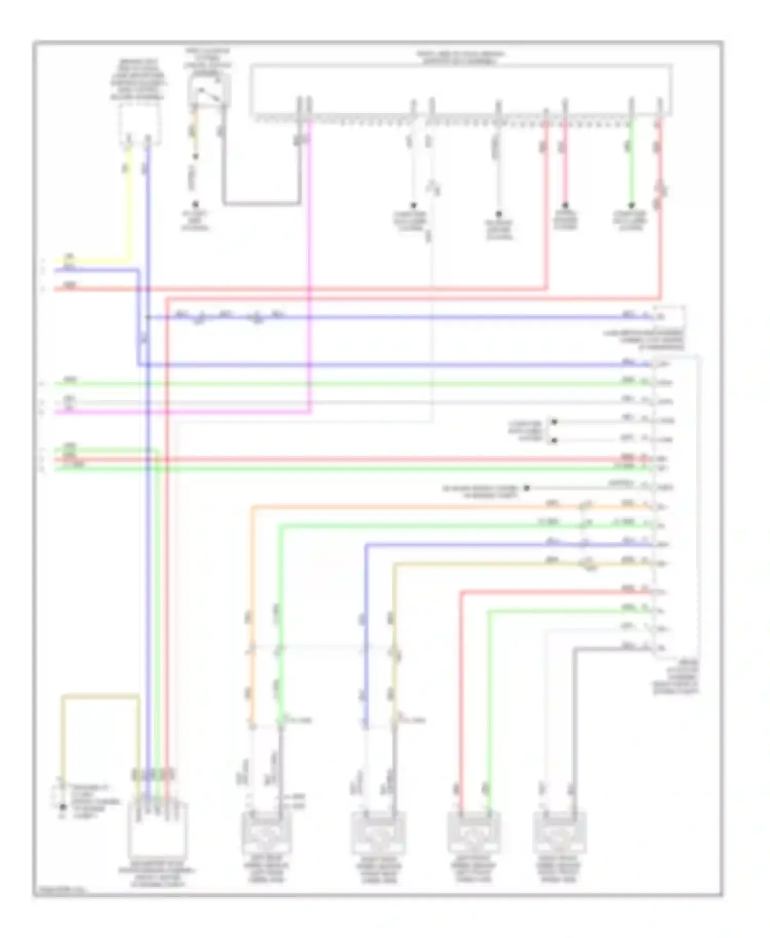 Wiring diagram pre-collision system cancel switch assembly for Toyota Highlander III (2013-2016) (1 of 5)