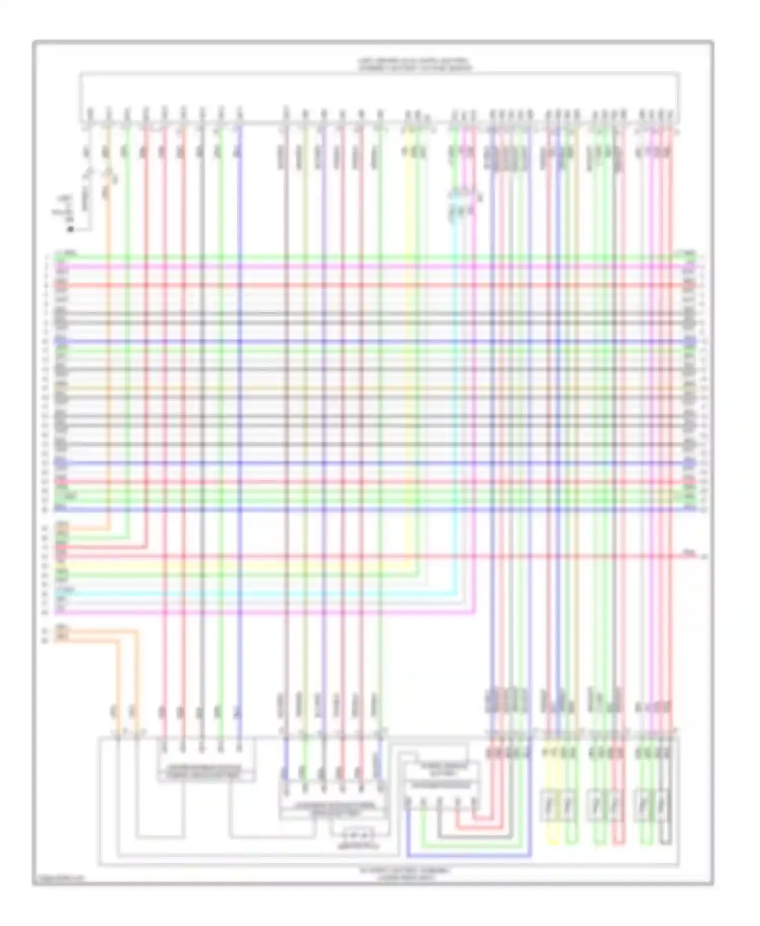 Wiring diagram rh busbar module for Toyota Highlander III (2013-2016) (1 of 1)