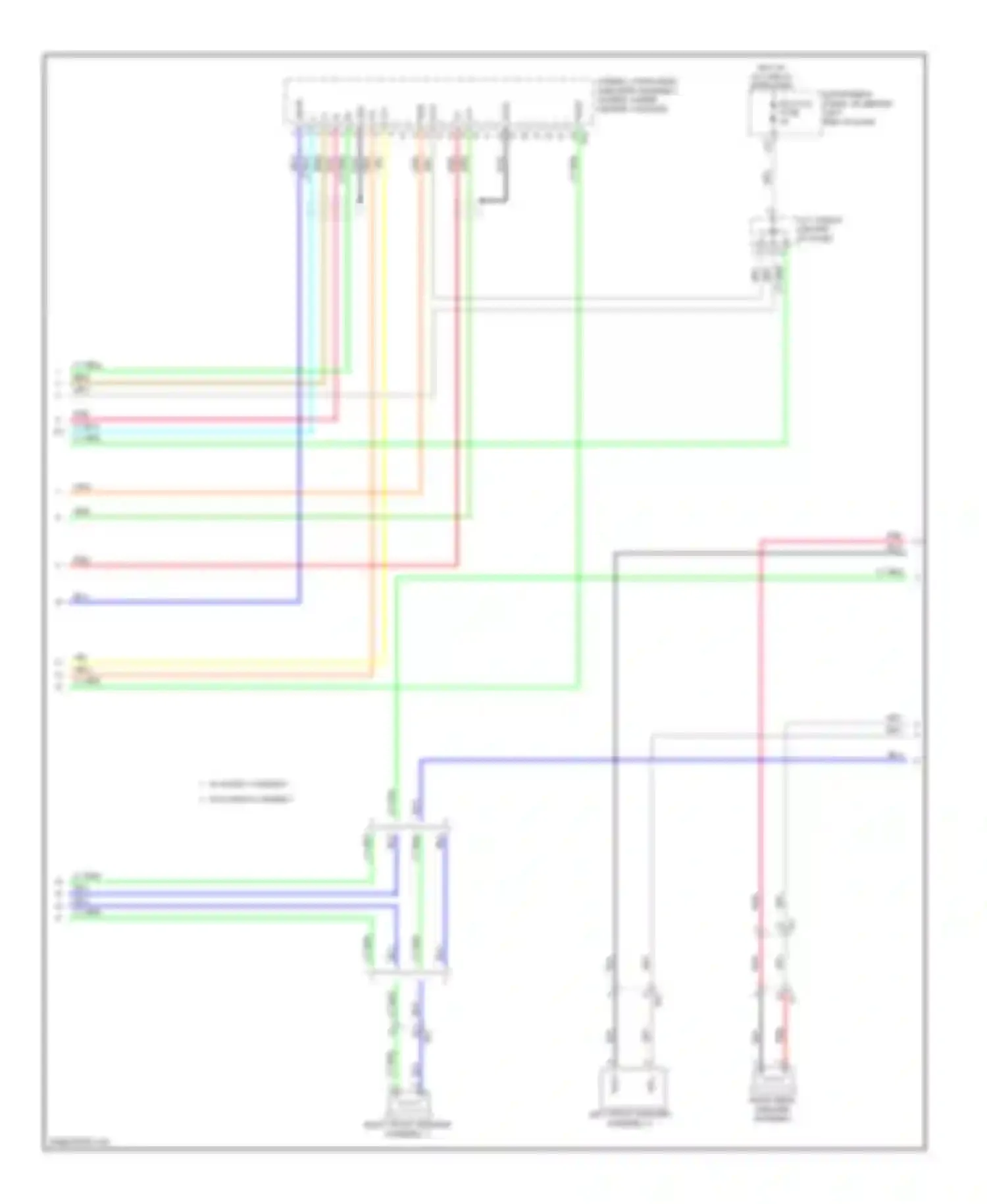 Wiring diagram right front speaker assembly 1 for Toyota Highlander III (2013-2016) (1 of 6)