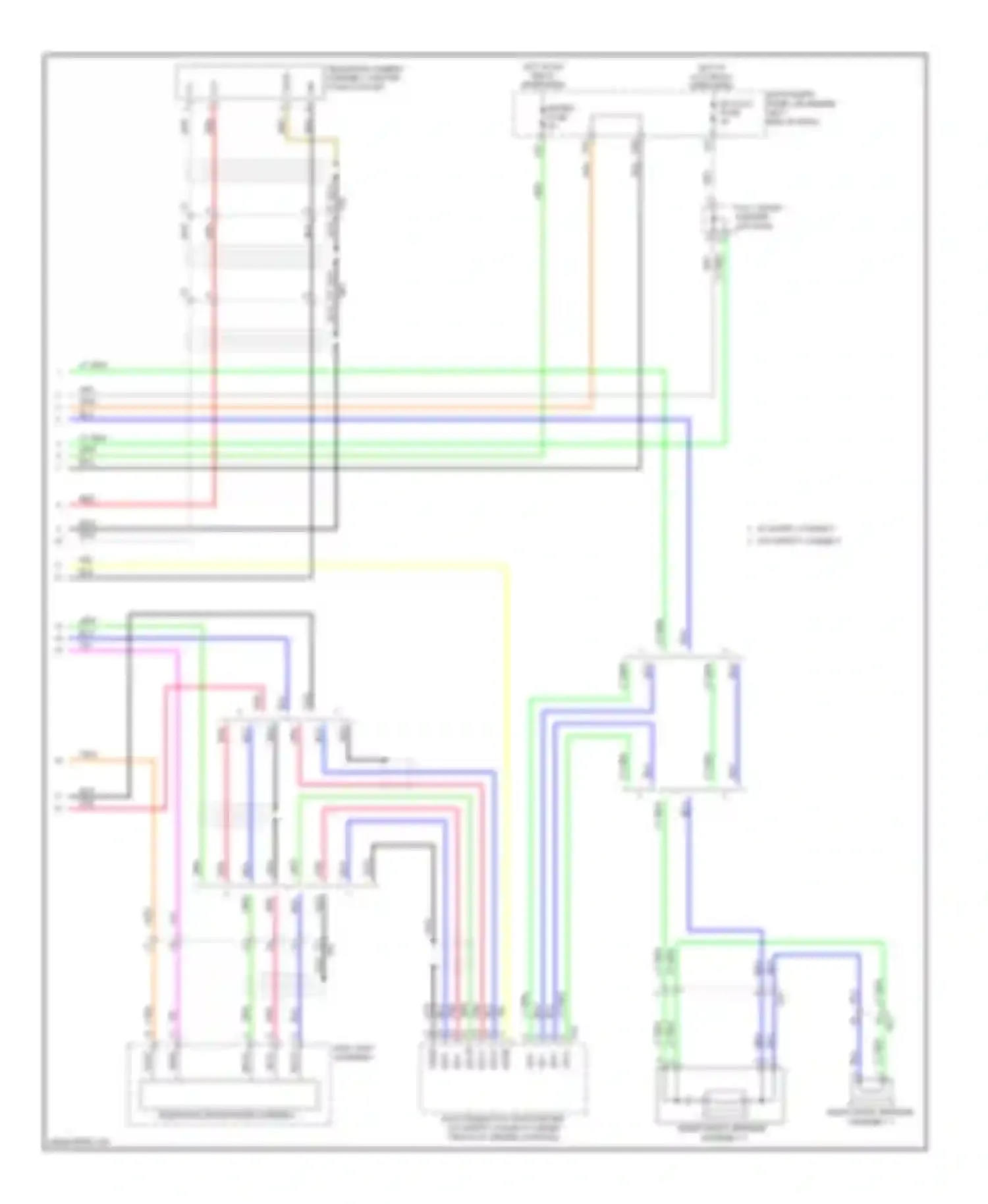 Wiring diagram right front speaker assembly 1 for Toyota Highlander III (2013-2016) (2 of 6)