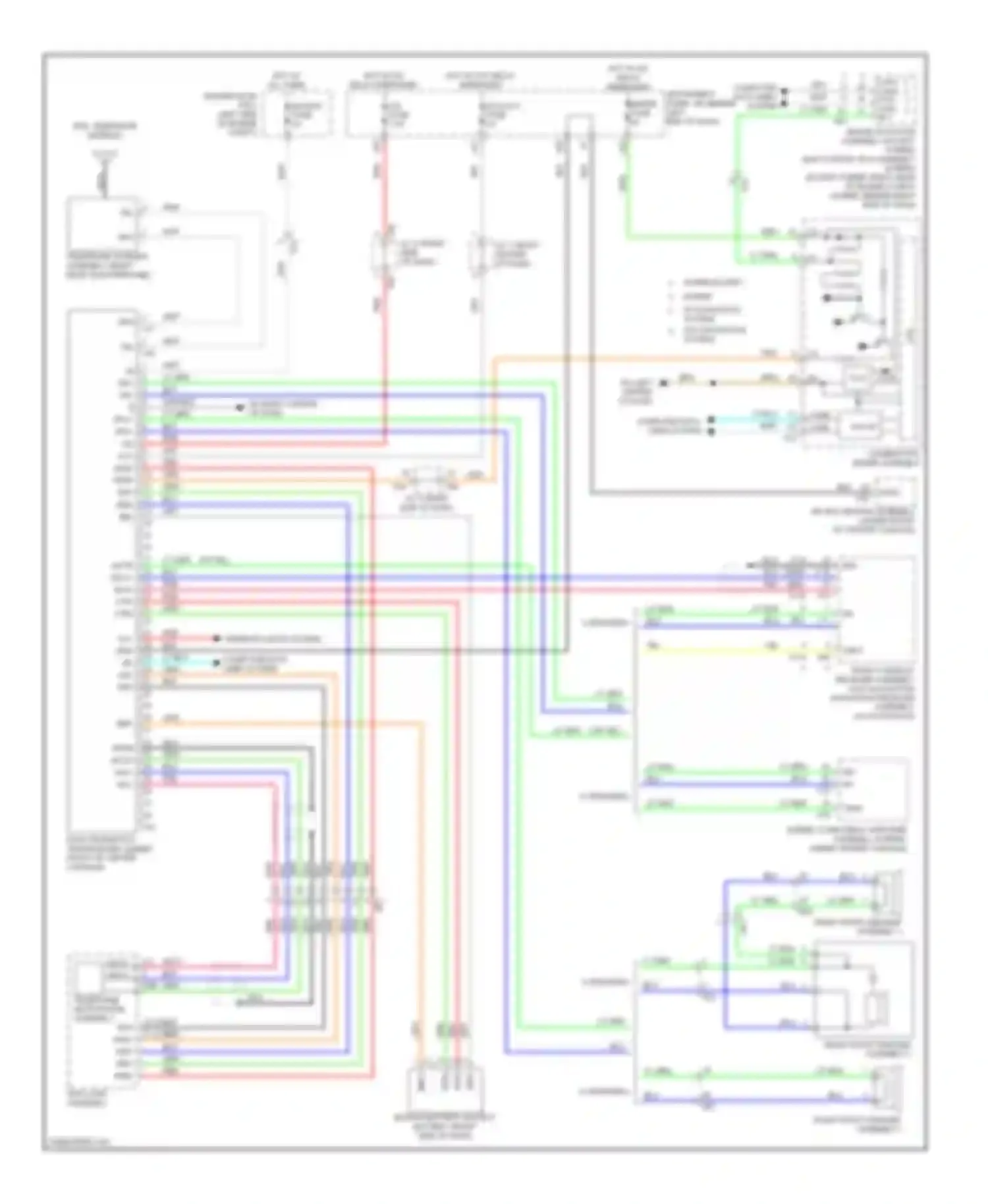 Wiring diagram right front speaker assembly 1 for Toyota Highlander III (2013-2016) (6 of 6)