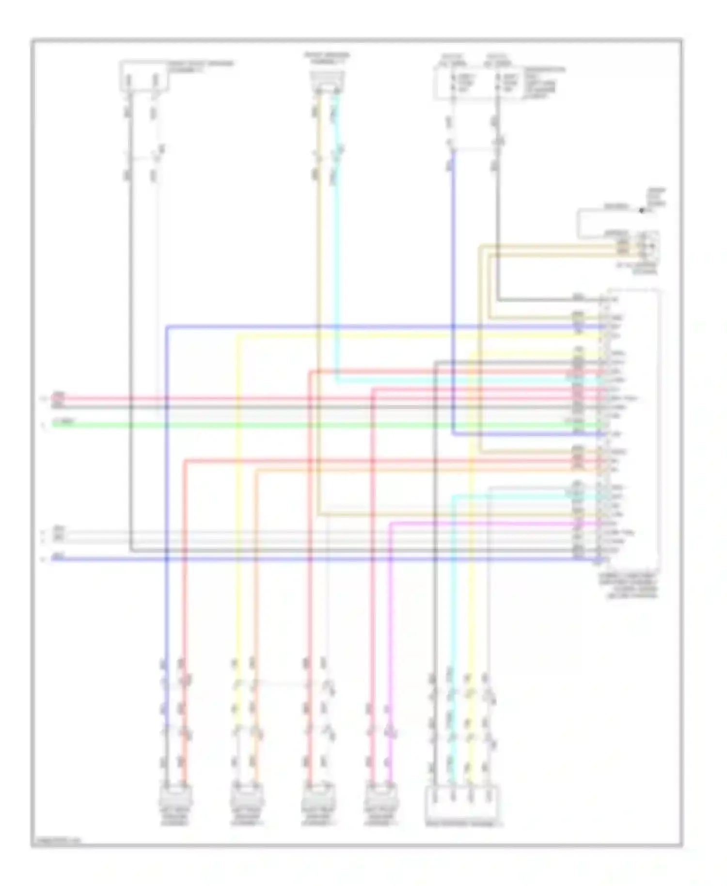 Wiring diagram right front speaker assembly 2 for Toyota Highlander III (2013-2016) (1 of 6)