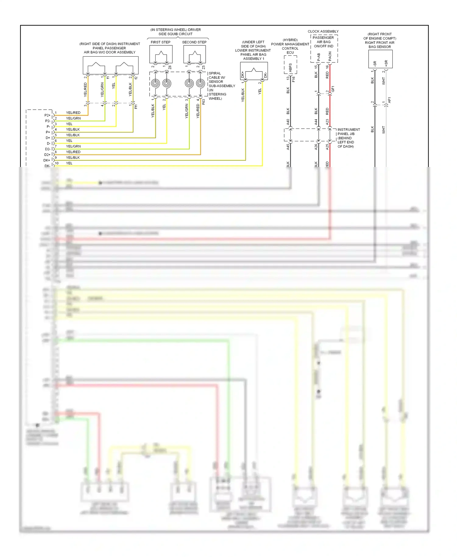 Toyota Highlander III (2013-2016) second step wiring diagram  (1 of 1)