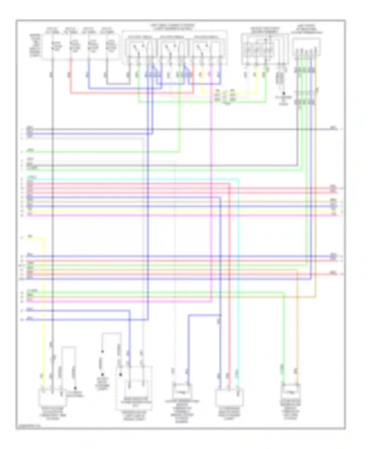 Wiring diagram semiconductor power integration ecu for Toyota Highlander III (2013-2016) (1 of 8)
