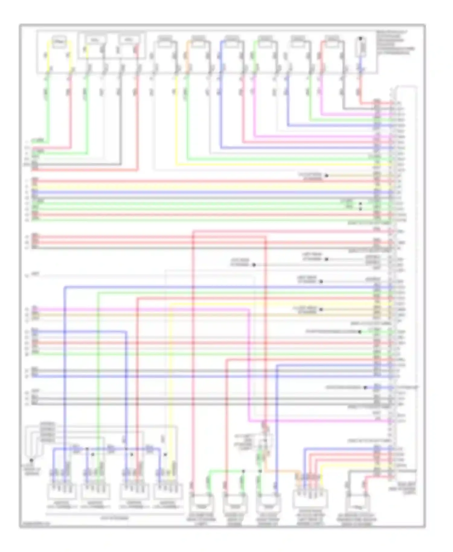 Wiring diagram top of engine) for Toyota Highlander III (2013-2016) (2 of 2)