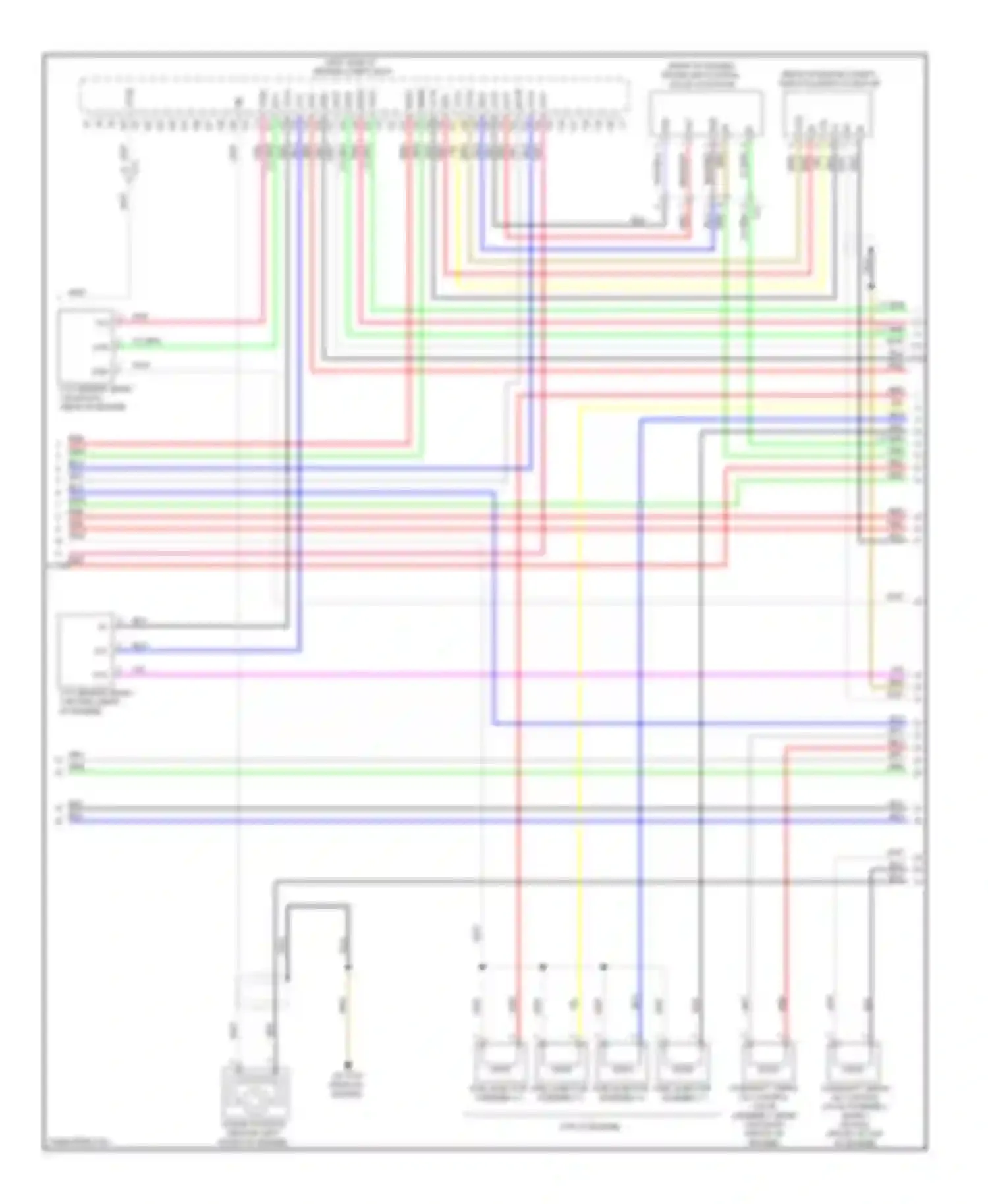 Wiring diagram top of engine) for Toyota Highlander III (2013-2016) (1 of 2)