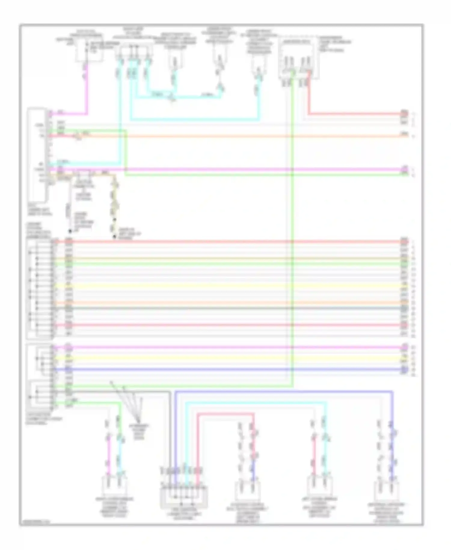 Wiring diagram w/ memory, power back door for Toyota Highlander III (2013-2016) (4 of 4)