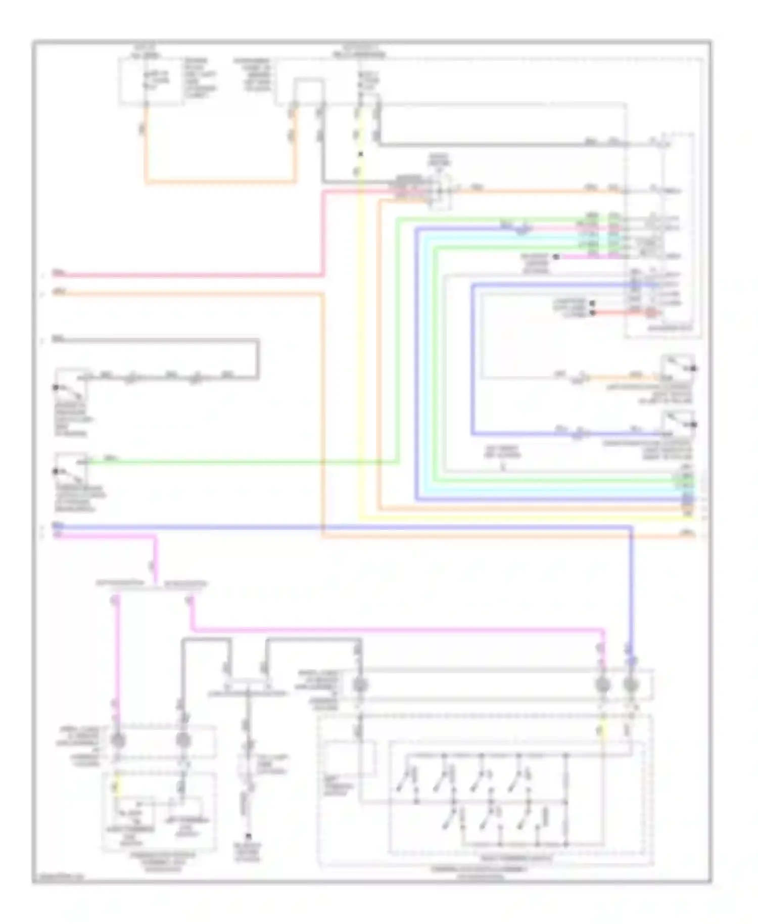 Wiring diagram w/ navigation for Toyota Highlander III (2013-2016) (5 of 7)