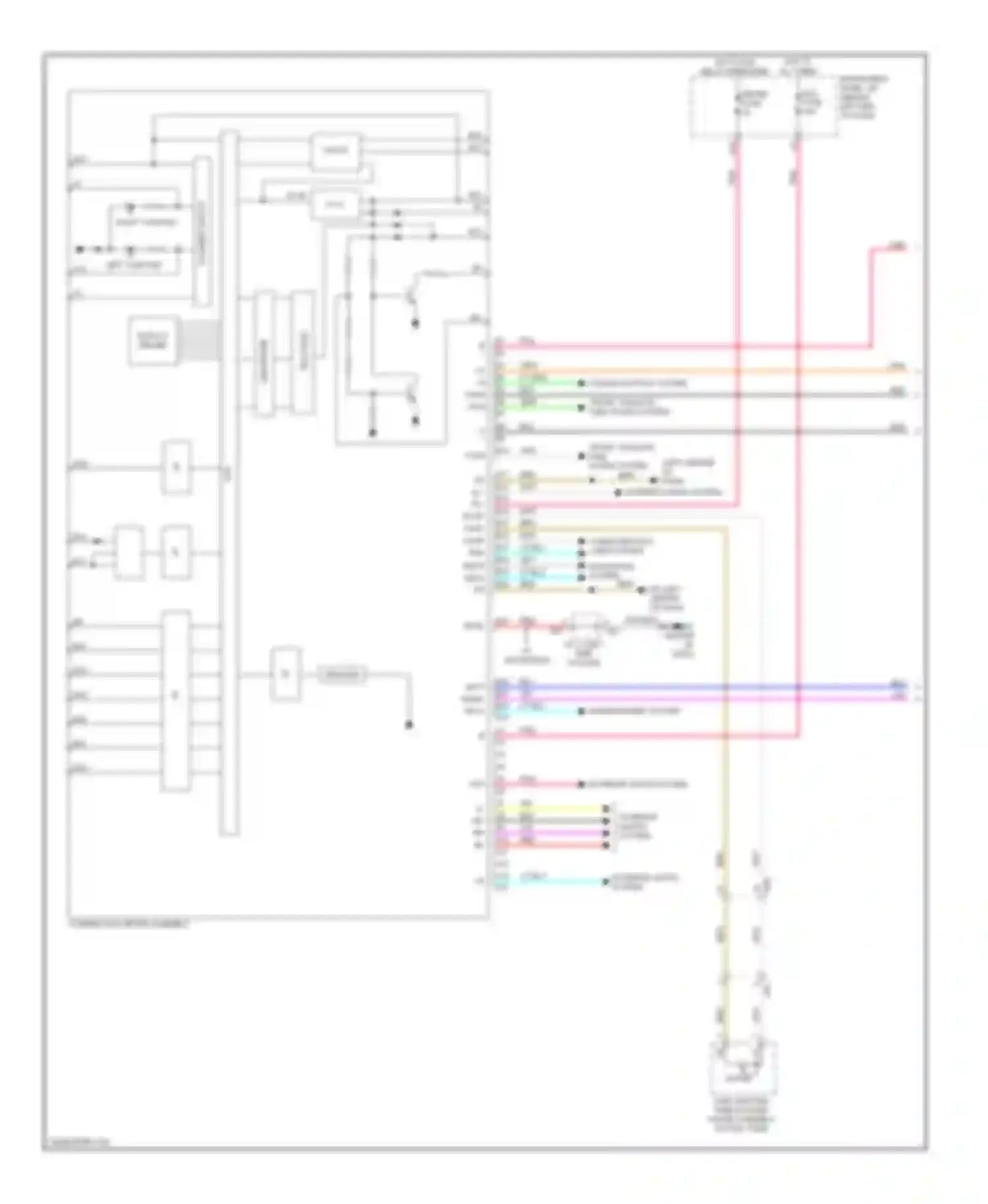 Wiring diagram w/ navigation for Toyota Highlander III (2013-2016) (6 of 7)