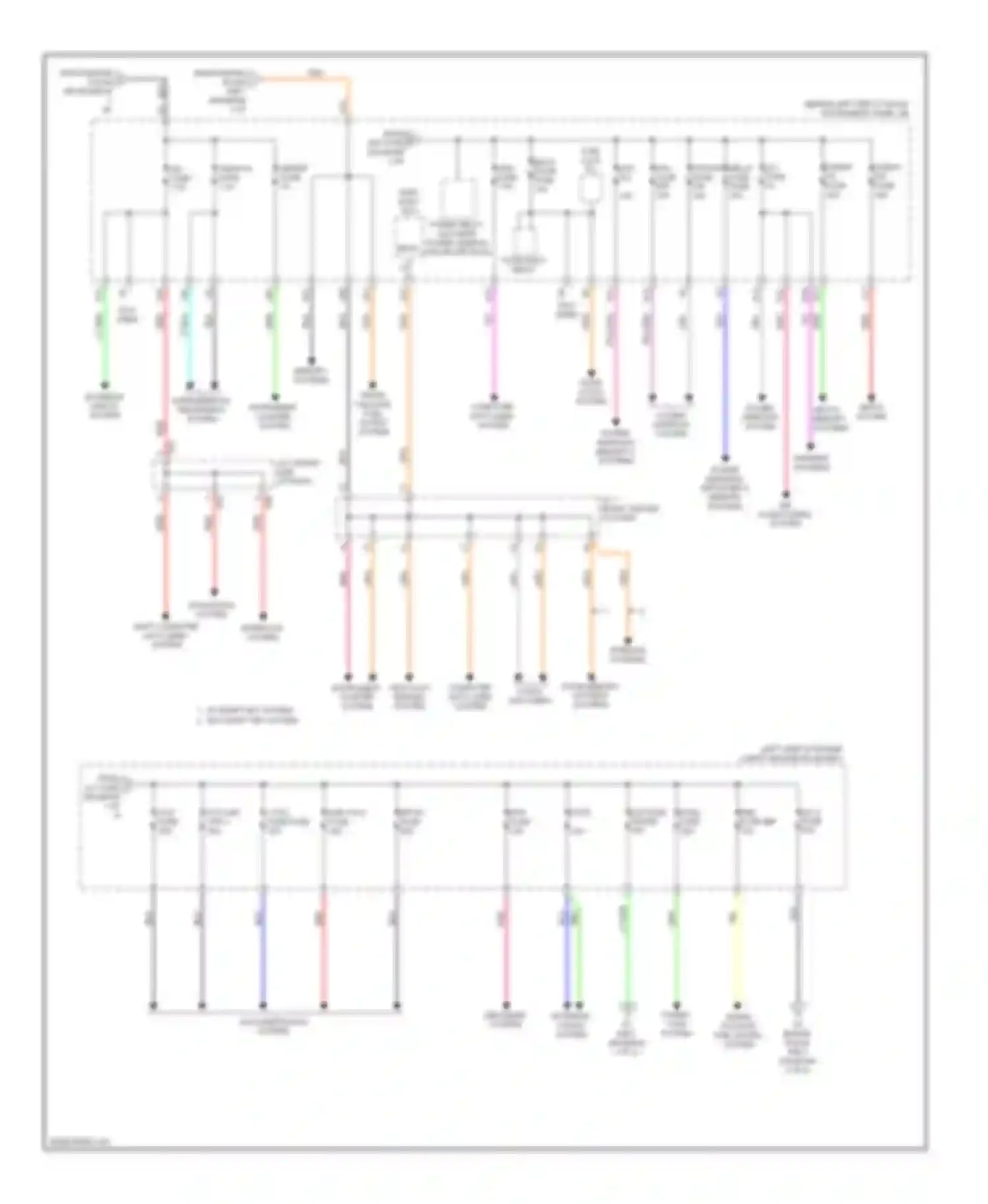 Wiring diagram w/ smart key system w/o smart key system for Toyota Highlander III (2013-2016) (4 of 5)