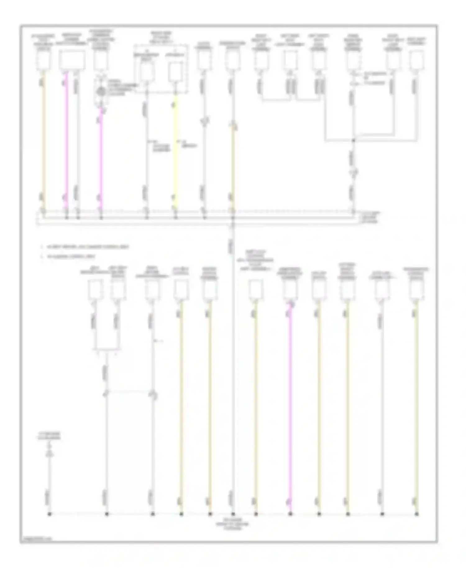 Wiring diagram w/ w/o voltage memory inverter for Toyota Highlander III (2013-2016) (1 of 1)