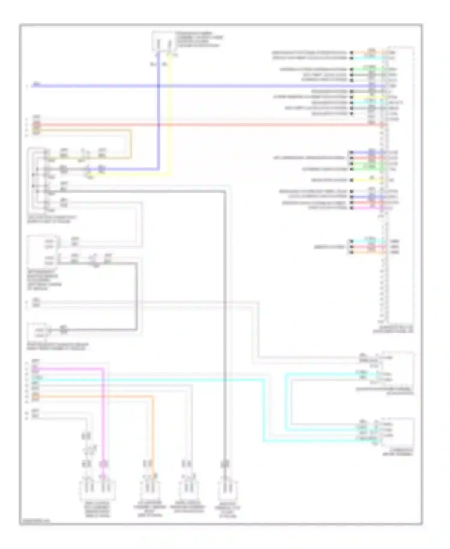 Wiring diagram warning systems warning systems anti theft, door locks, interior lights systems for Toyota Highlander III (2013-2016) (1 of 1)