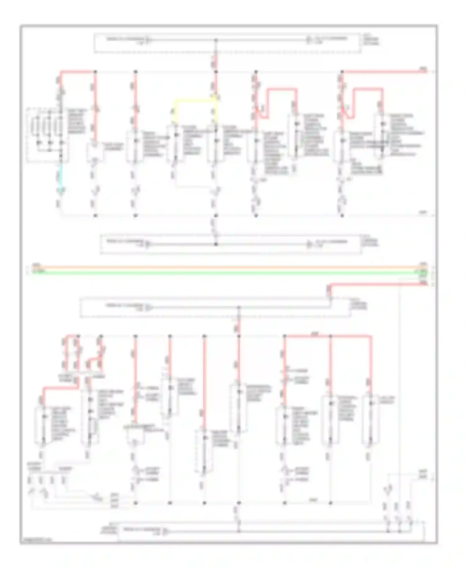 Wiring diagram window regulator switch assembly (w/o rear power window jam for Toyota Highlander III (2013-2016) (1 of 1)
