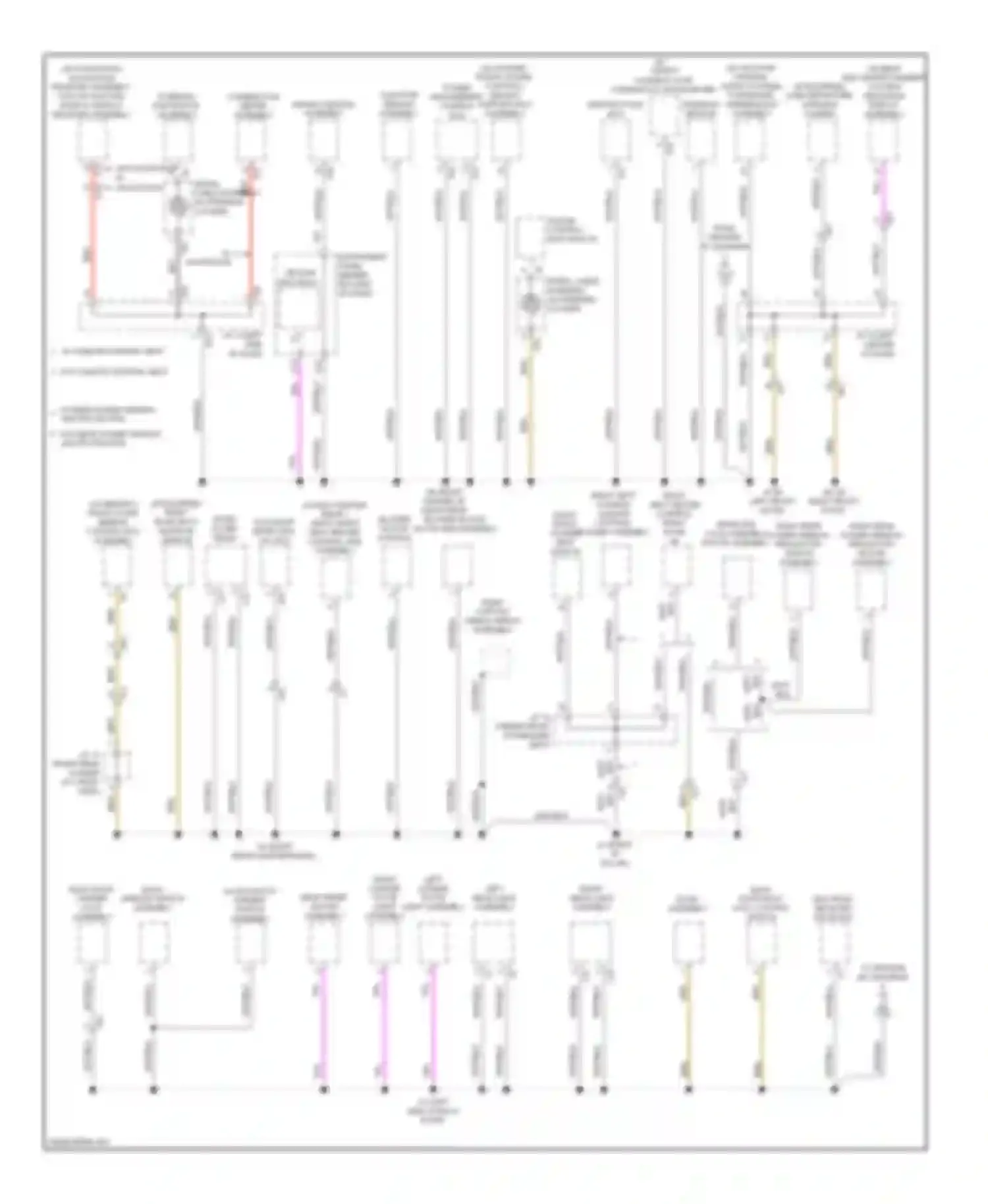 Wiring diagram yaw rate sensor assembly for Toyota Highlander III (2013-2016) (1 of 1)
