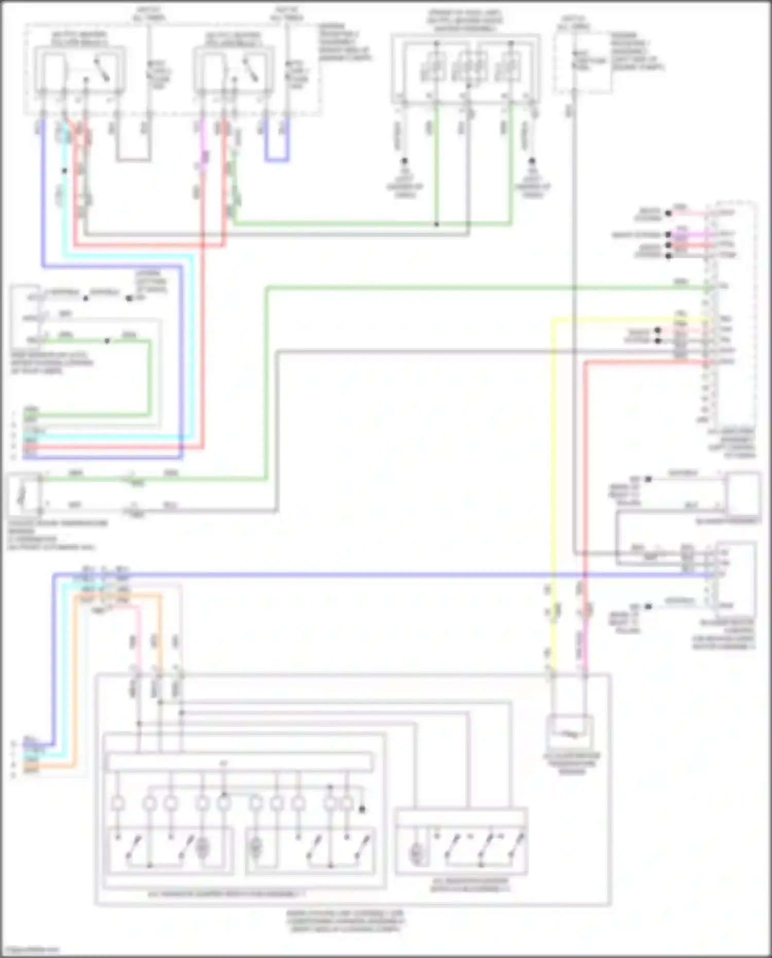 Highlander Toyota IV (2019-2024): Automatic a/c circuit, except hybrid (4 of 4)