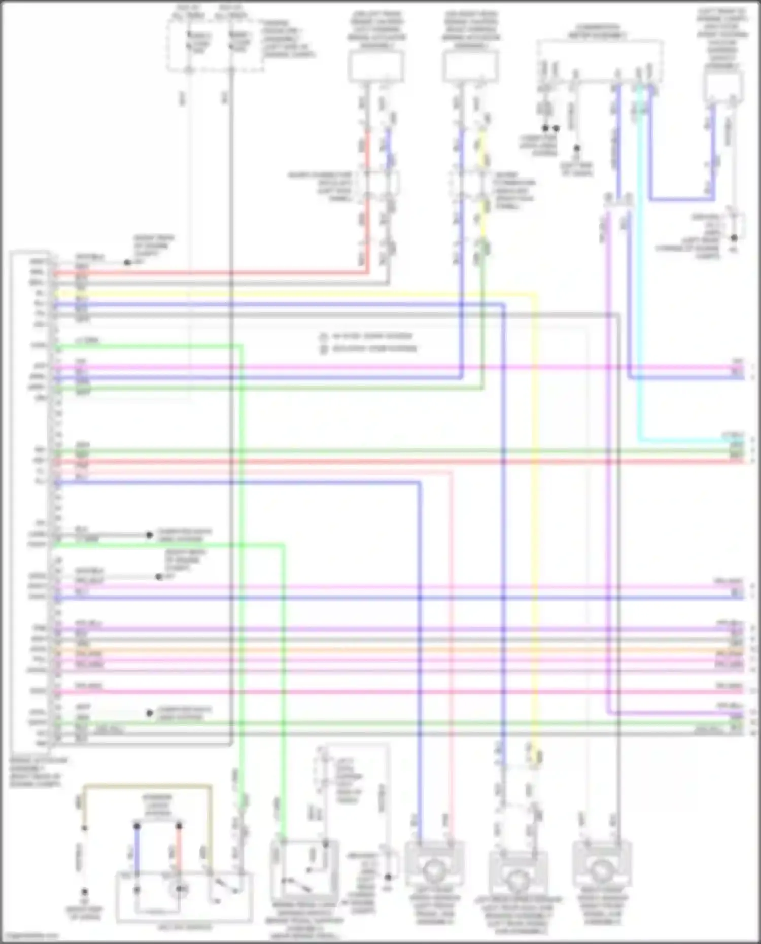 Highlander Toyota IV (2019-2024): Anti-lock brakes circuit, except hybrid (1 of 2)