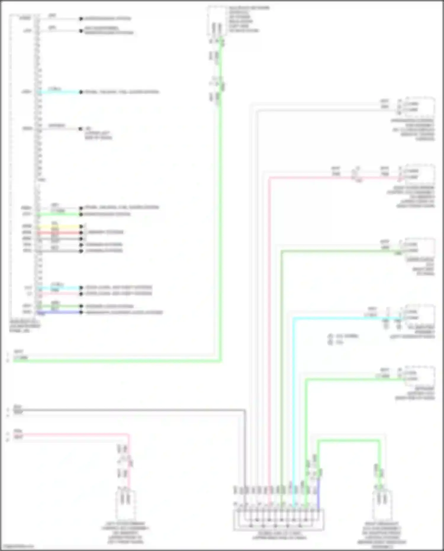 Highlander Toyota IV (2019-2024): Body control modules circuit (2 of 2)