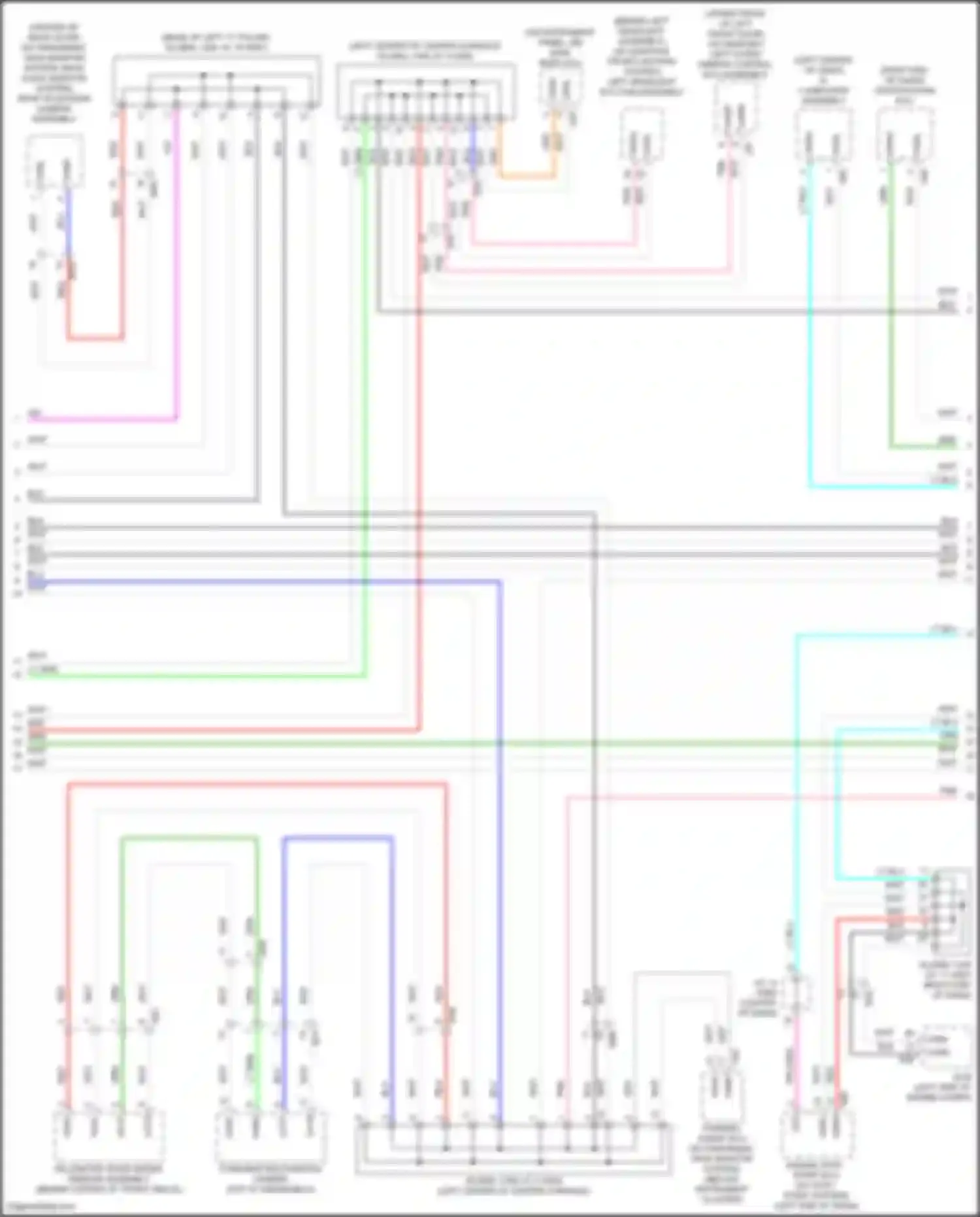 Highlander Toyota IV (2019-2024): Computer data lines circuit, except hybrid (2 of 3)