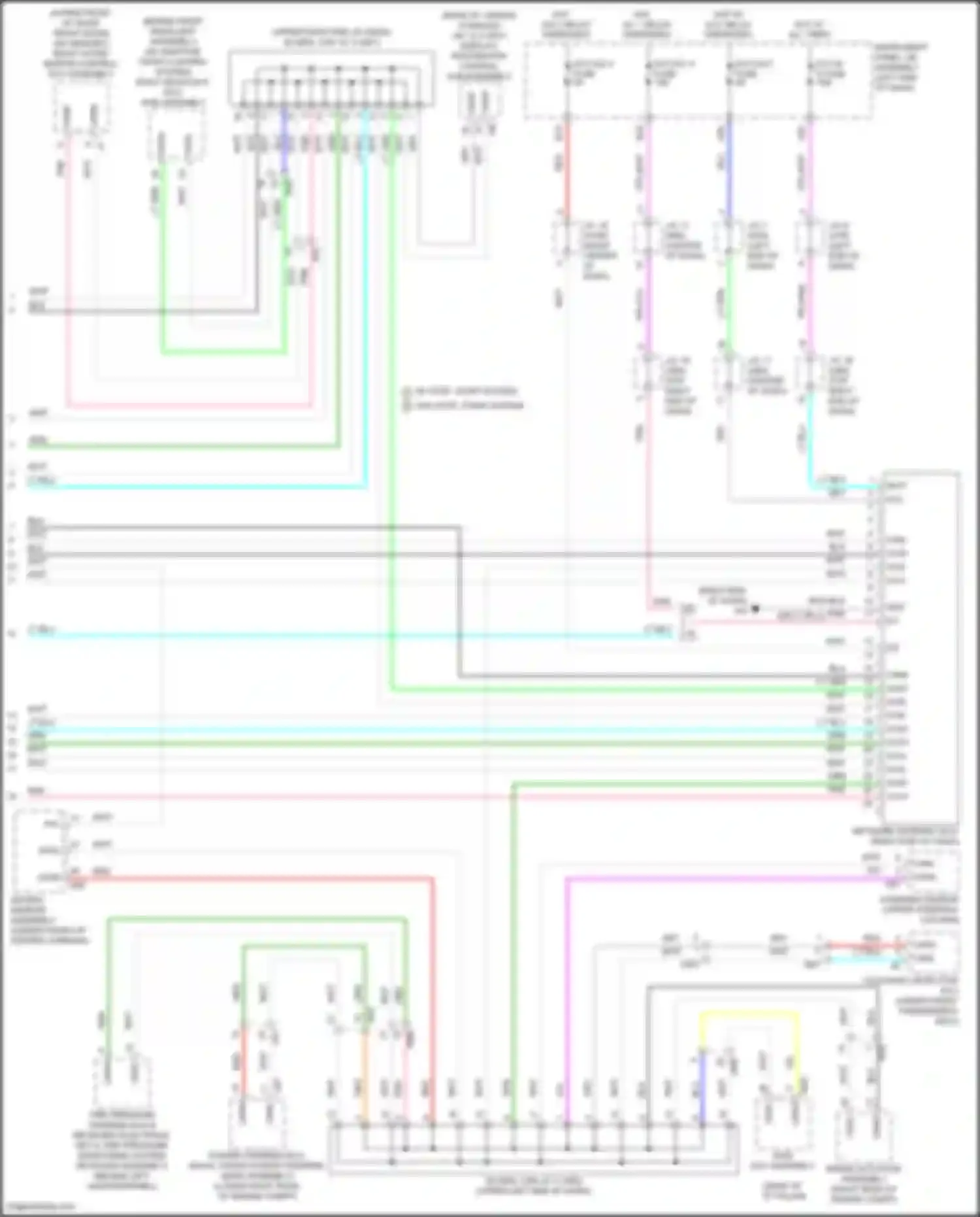 Highlander Toyota IV (2019-2024): Computer data lines circuit, except hybrid (3 of 3)