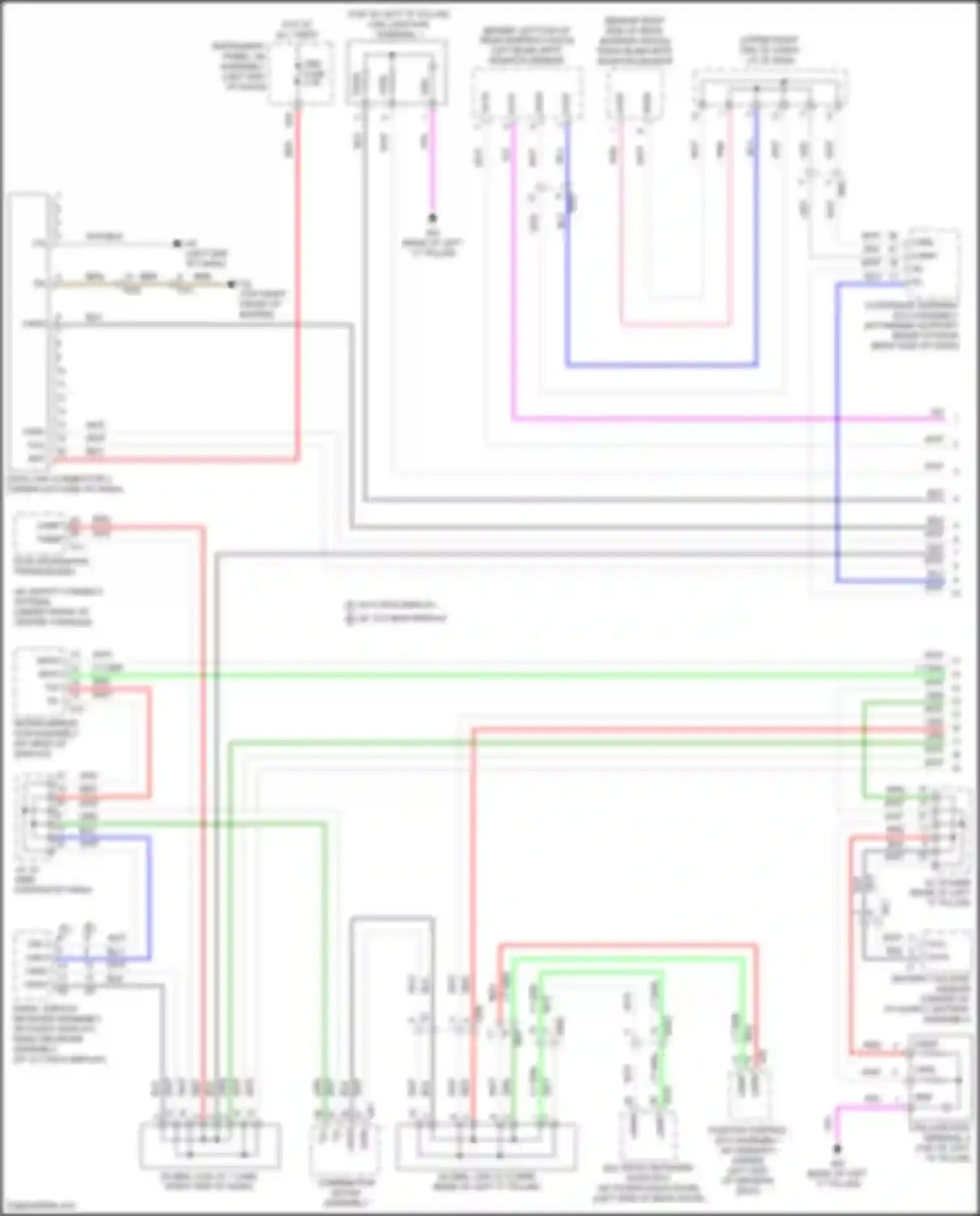 Highlander Toyota IV (2019-2024): Computer data lines circuit, hybrid (1 of 3)