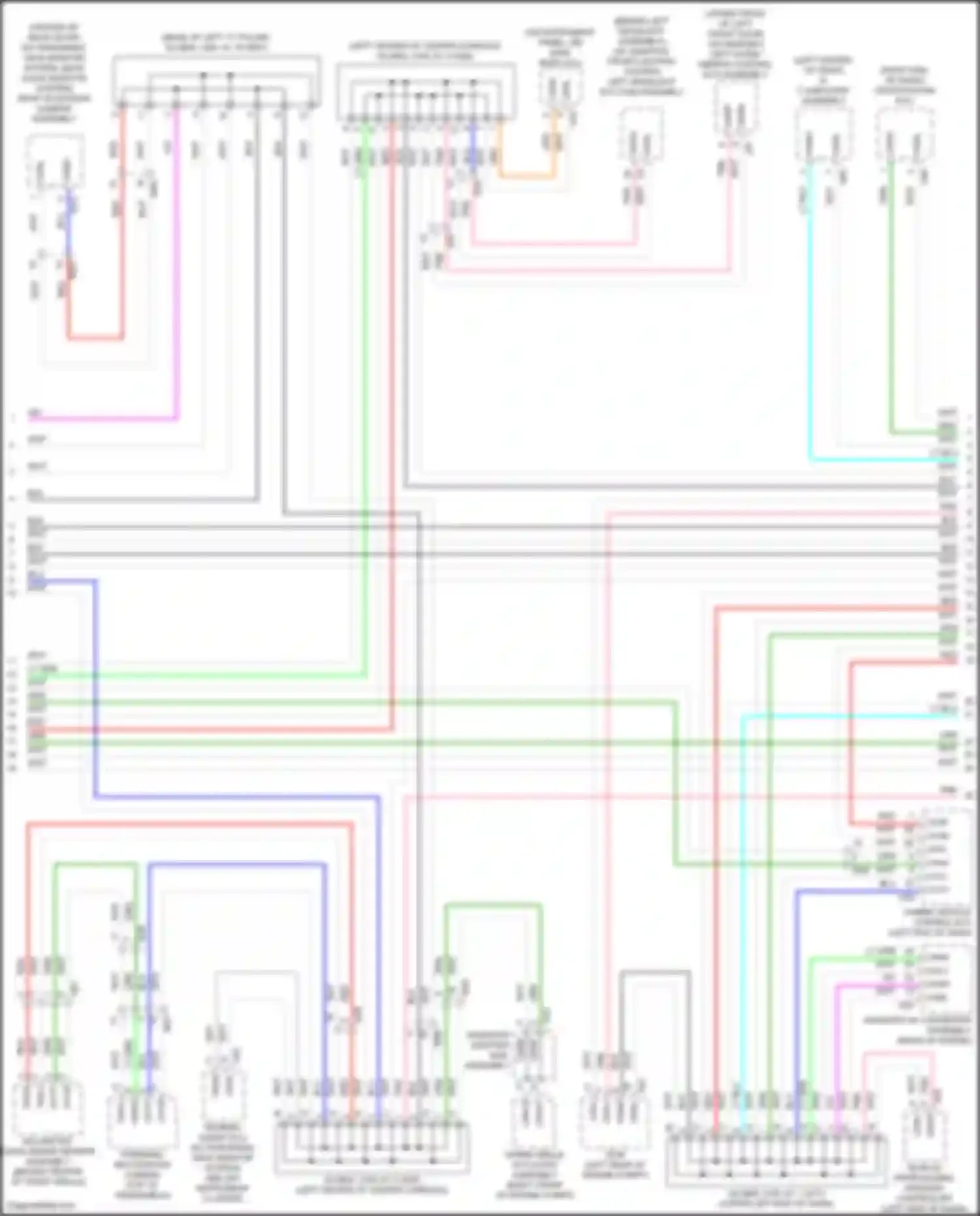 Highlander Toyota IV (2019-2024): Computer data lines circuit, hybrid (2 of 3)
