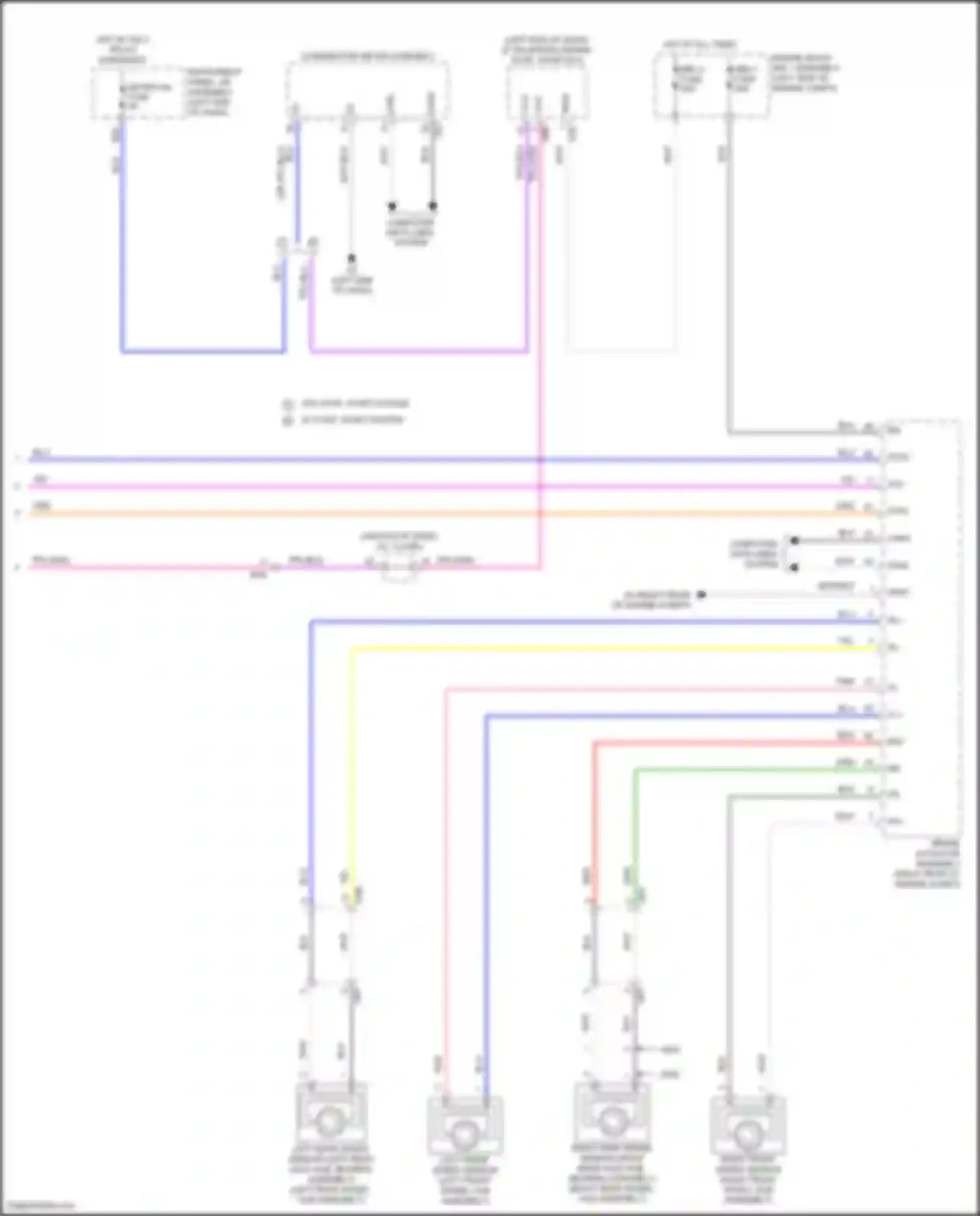 Highlander Toyota IV (2019-2024): Cruise control circuit, except hybrid (3 of 3)