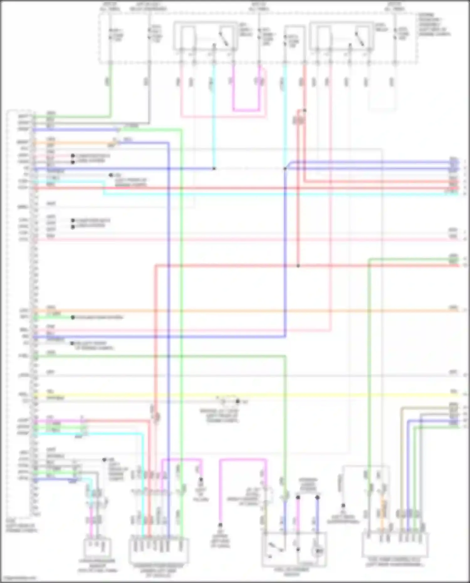 Highlander Toyota IV (2019-2024): Wiring diagram engine performance 2.5l hybrid, engine controls circuit (1 of 7)