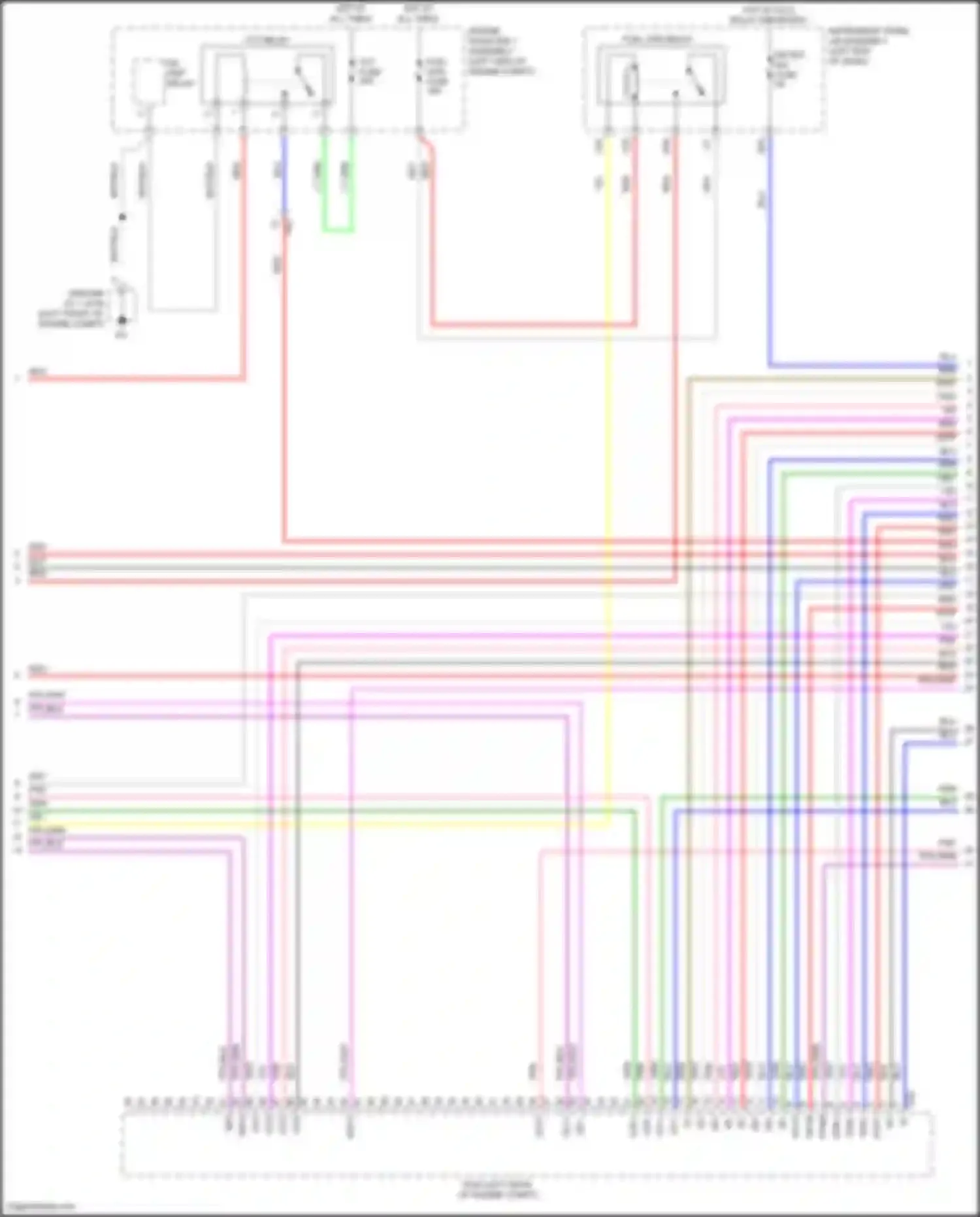 Highlander Toyota IV (2019-2024): Wiring diagram engine performance 2.5l hybrid, engine controls circuit (3 of 7)