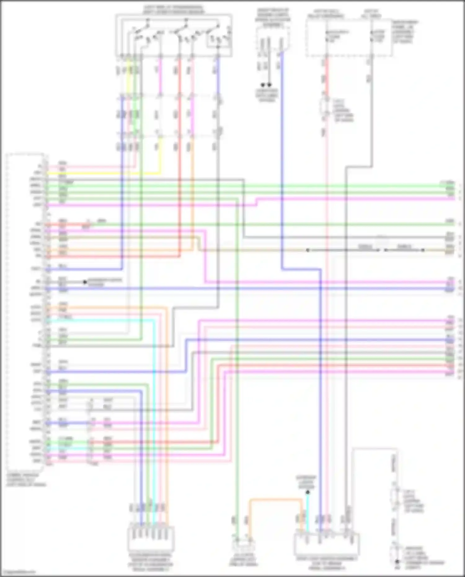 Highlander Toyota IV (2019-2024): Wiring diagram engine performance 2.5l hybrid, hybrid system circuit (1 of 9)