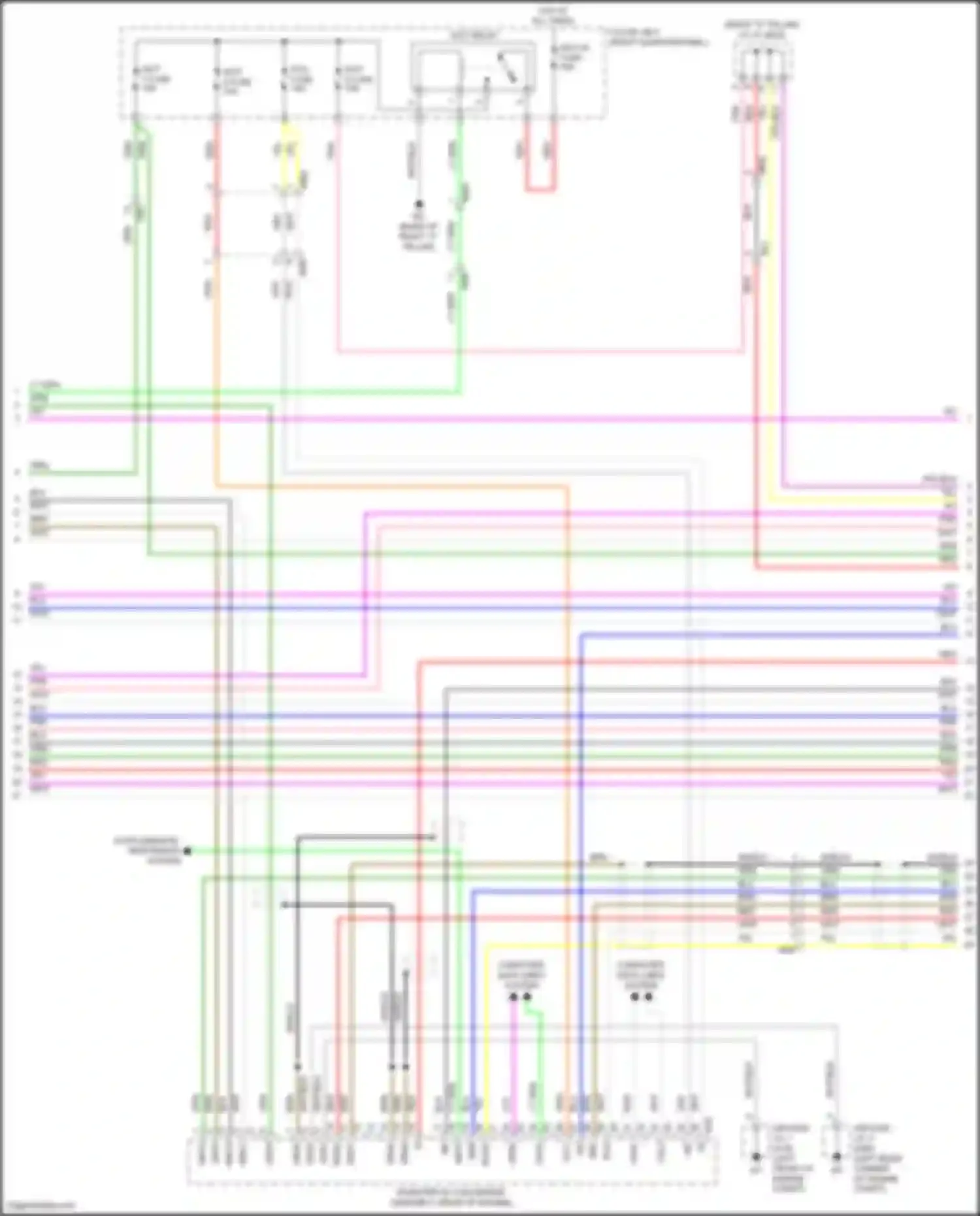 Highlander Toyota IV (2019-2024): Wiring diagram engine performance 2.5l hybrid, hybrid system circuit (2 of 9)