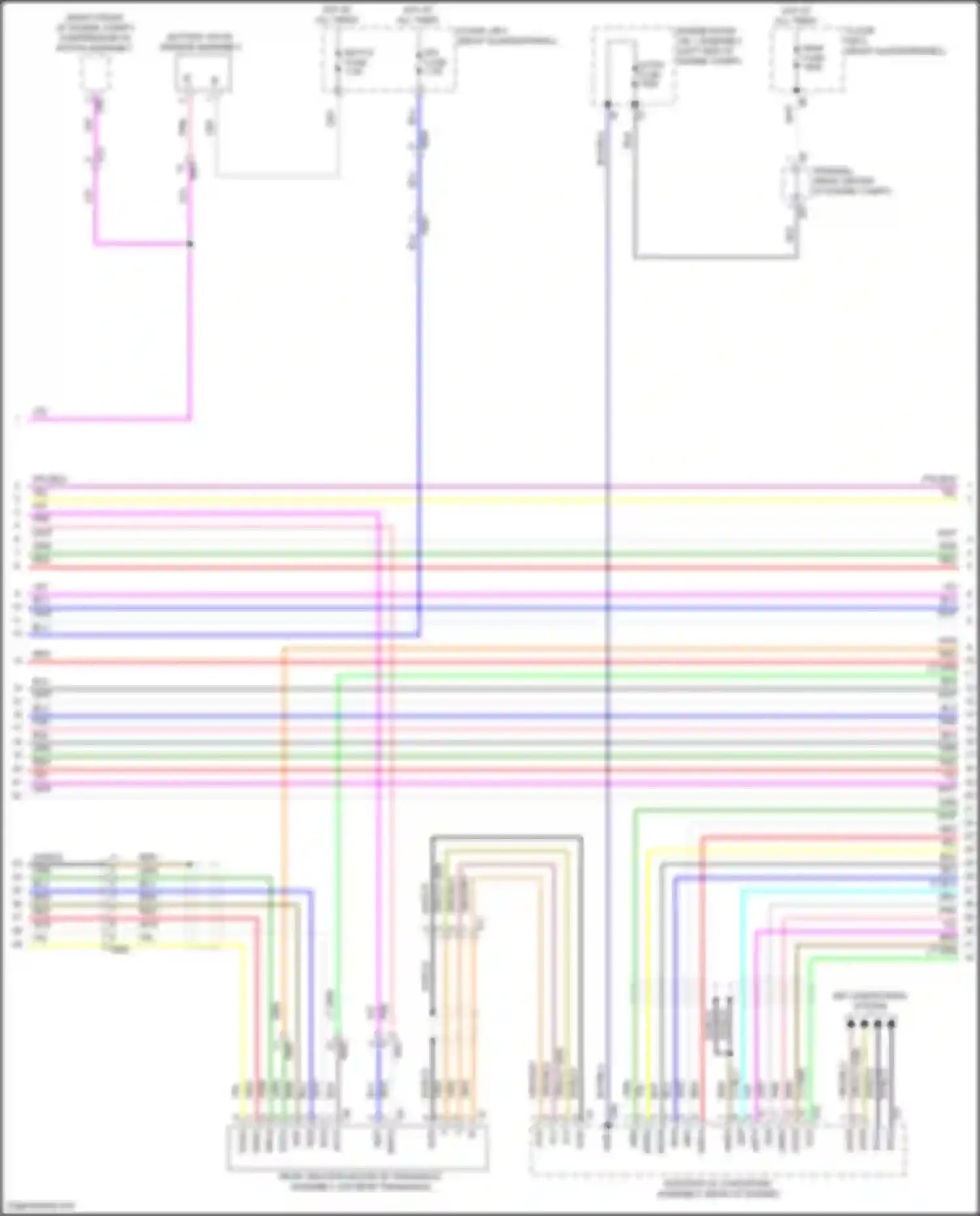 Highlander Toyota IV (2019-2024): Wiring diagram engine performance 2.5l hybrid, hybrid system circuit (3 of 9)