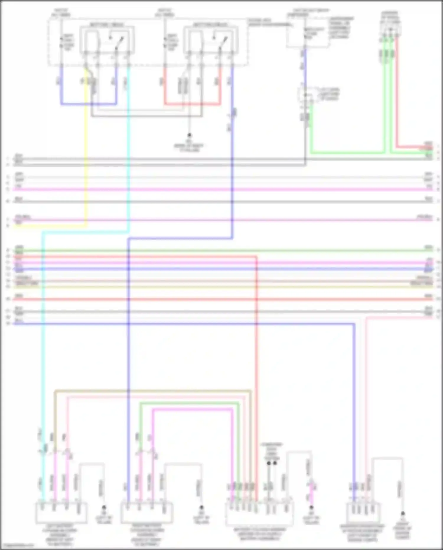 Highlander Toyota IV (2019-2024): Wiring diagram engine performance 2.5l hybrid, hybrid system circuit (5 of 9)