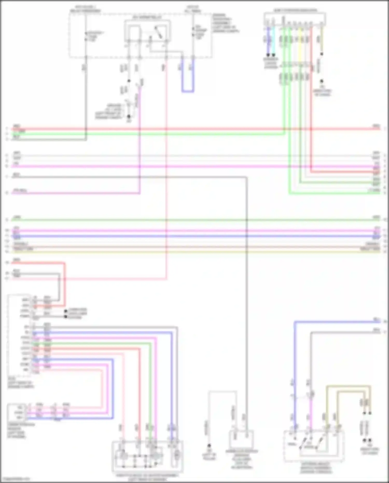 Highlander Toyota IV (2019-2024): Wiring diagram engine performance 2.5l hybrid, hybrid system circuit (6 of 9)
