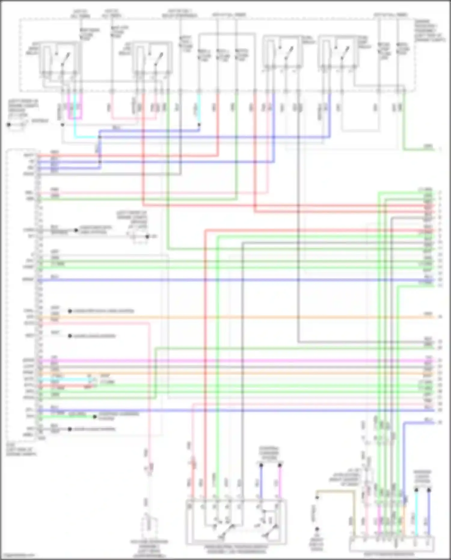 Highlander Toyota IV (2019-2024): Wiring diagram engine performance 3.5l (1 of 8)