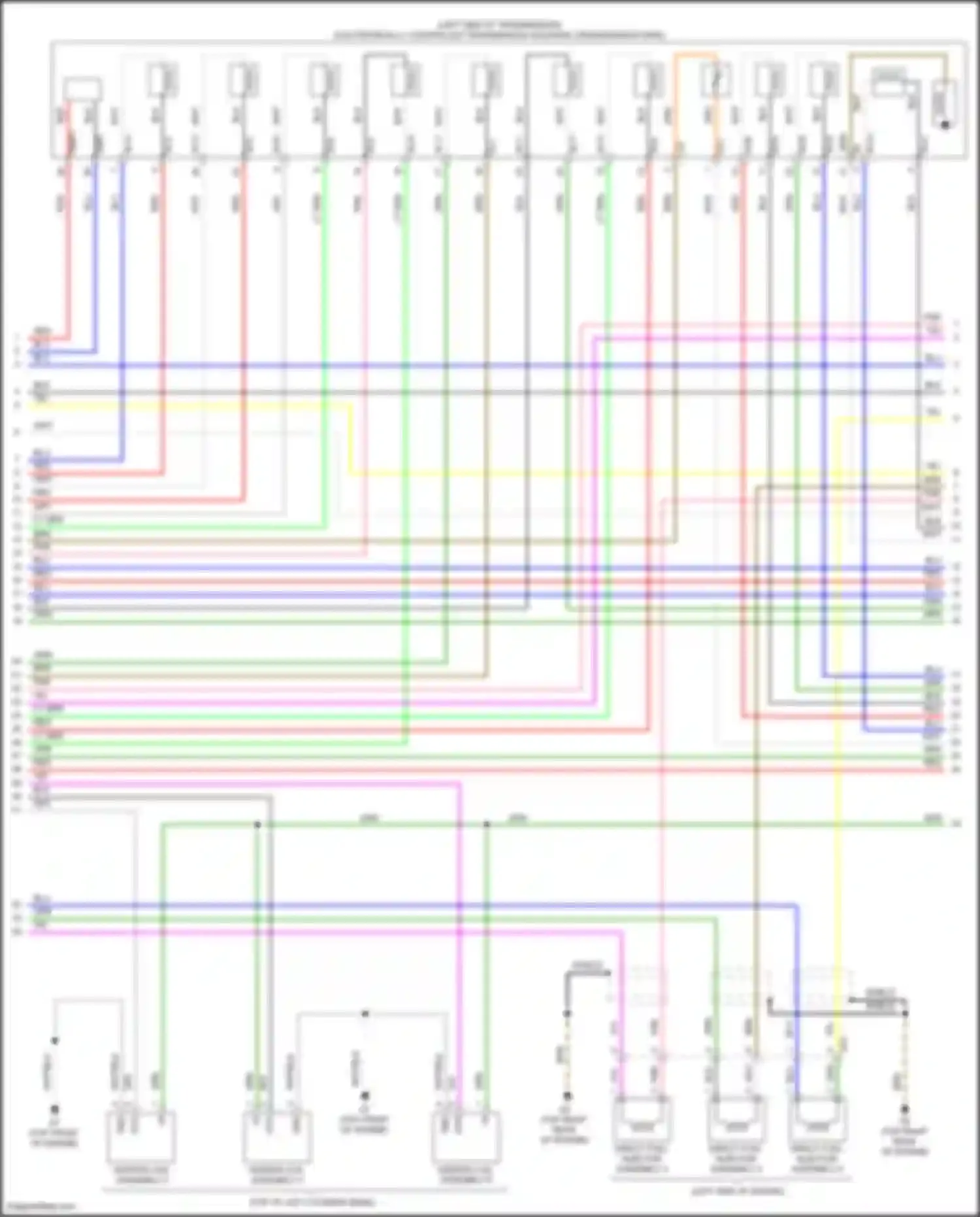 Highlander Toyota IV (2019-2024): Wiring diagram engine performance 3.5l (7 of 8)