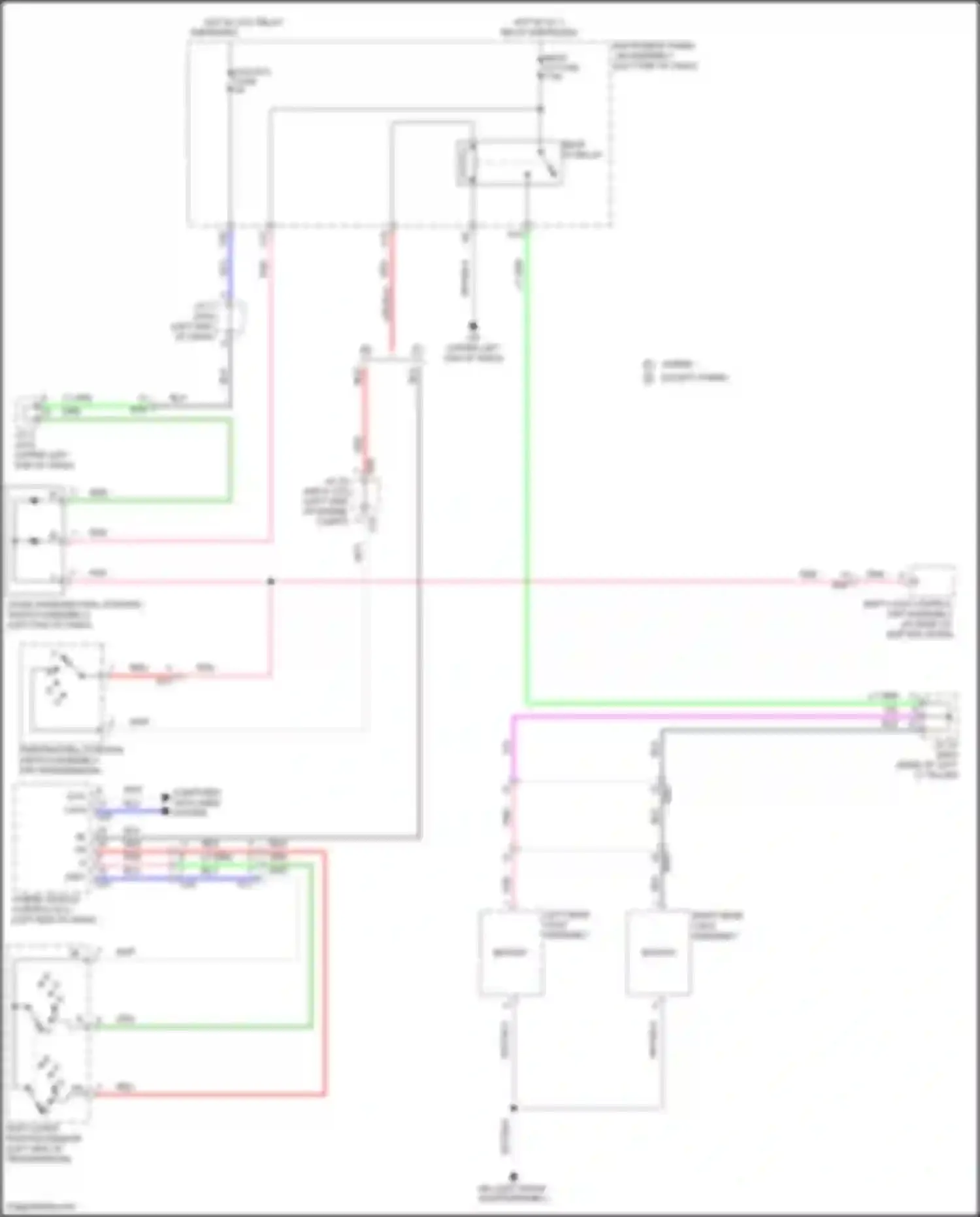 Highlander Toyota IV (2019-2024): Backup lamps circuit