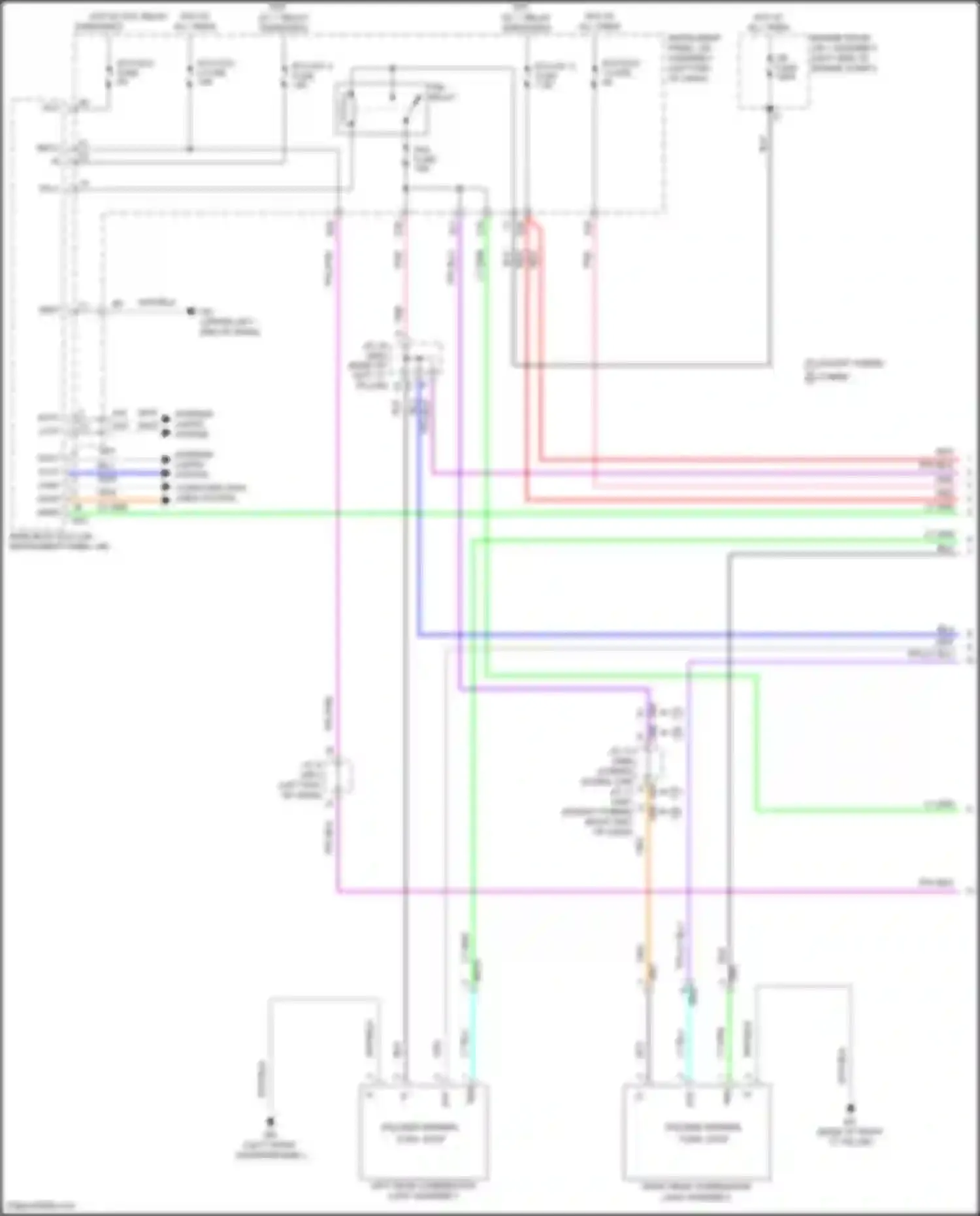 Highlander Toyota IV (2019-2024): Exterior lamps circuit (1 of 5)
