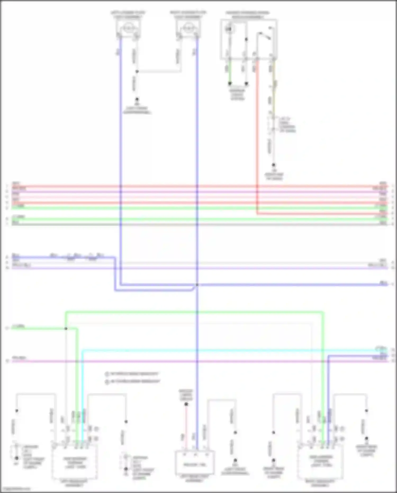 Highlander Toyota IV (2019-2024): Exterior lamps circuit (2 of 5)