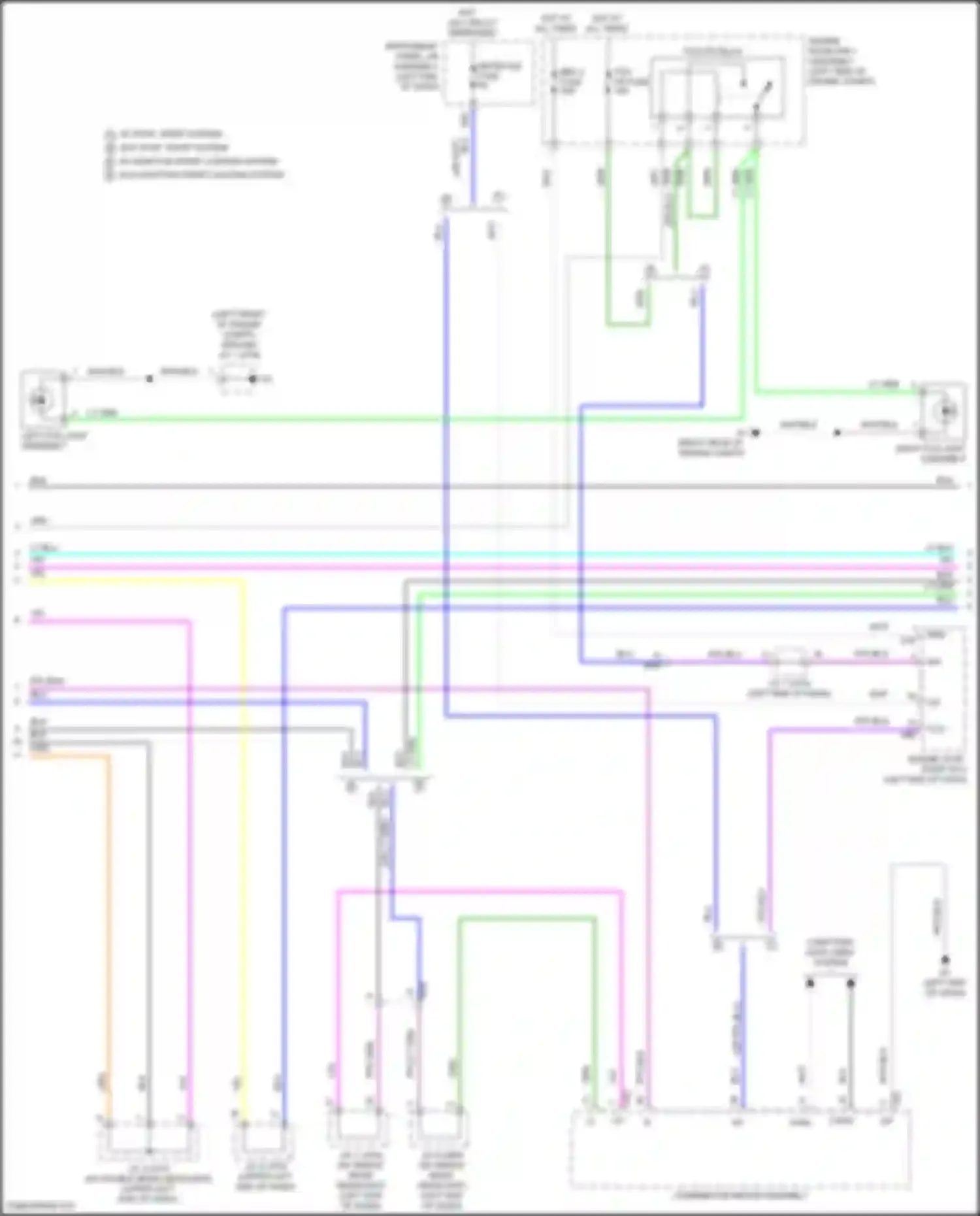 Highlander Toyota IV (2019-2024): Headlights circuit (3 of 4)