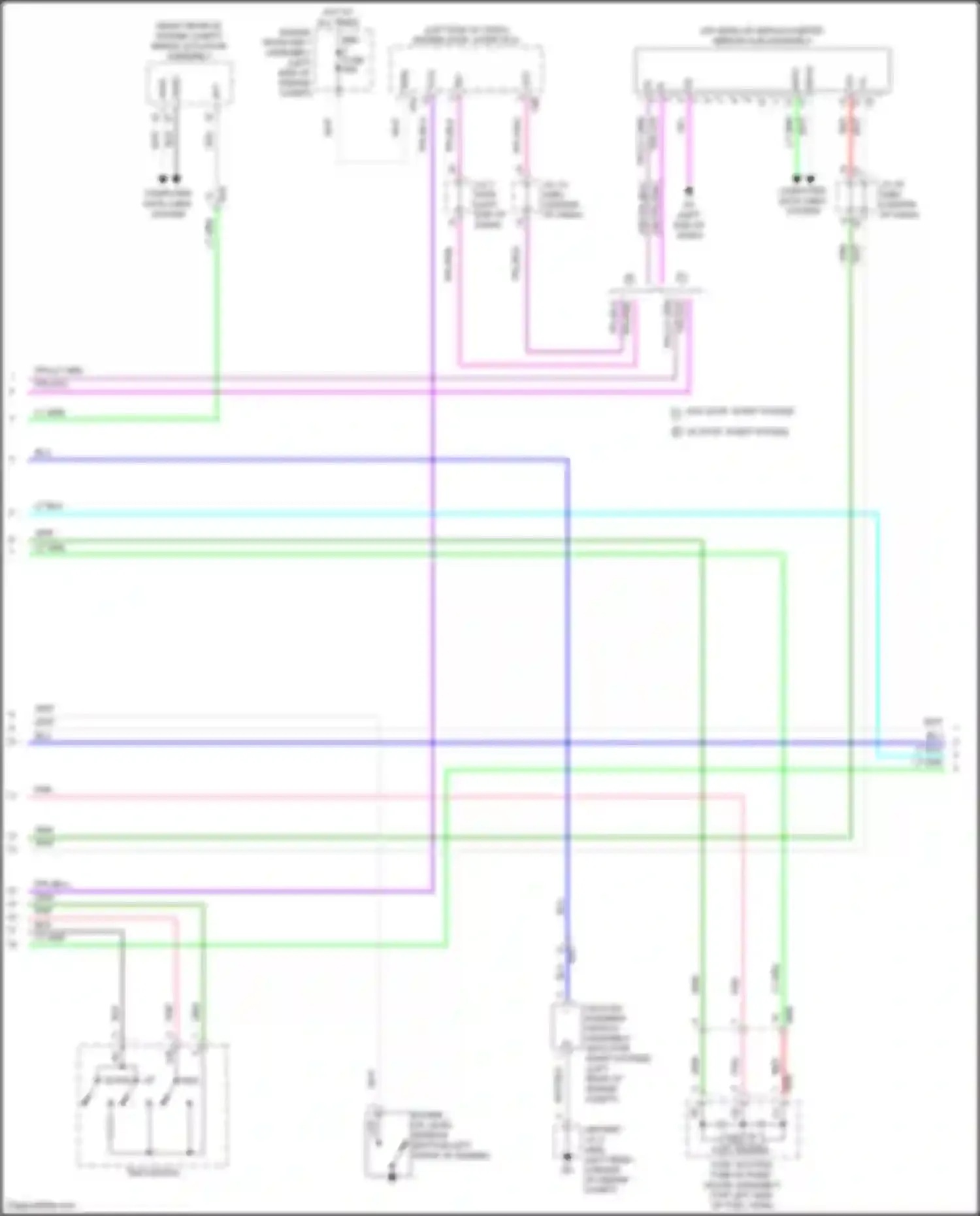 Highlander Toyota IV (2019-2024): Instrument cluster circuit, except hybrid (2 of 3)