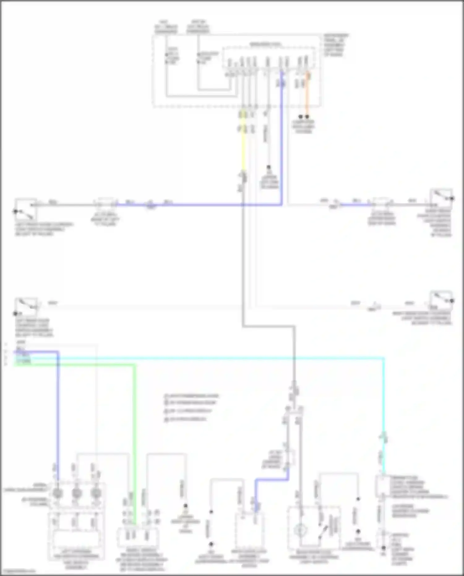 Highlander Toyota IV (2019-2024): Instrument cluster circuit, except hybrid (3 of 3)