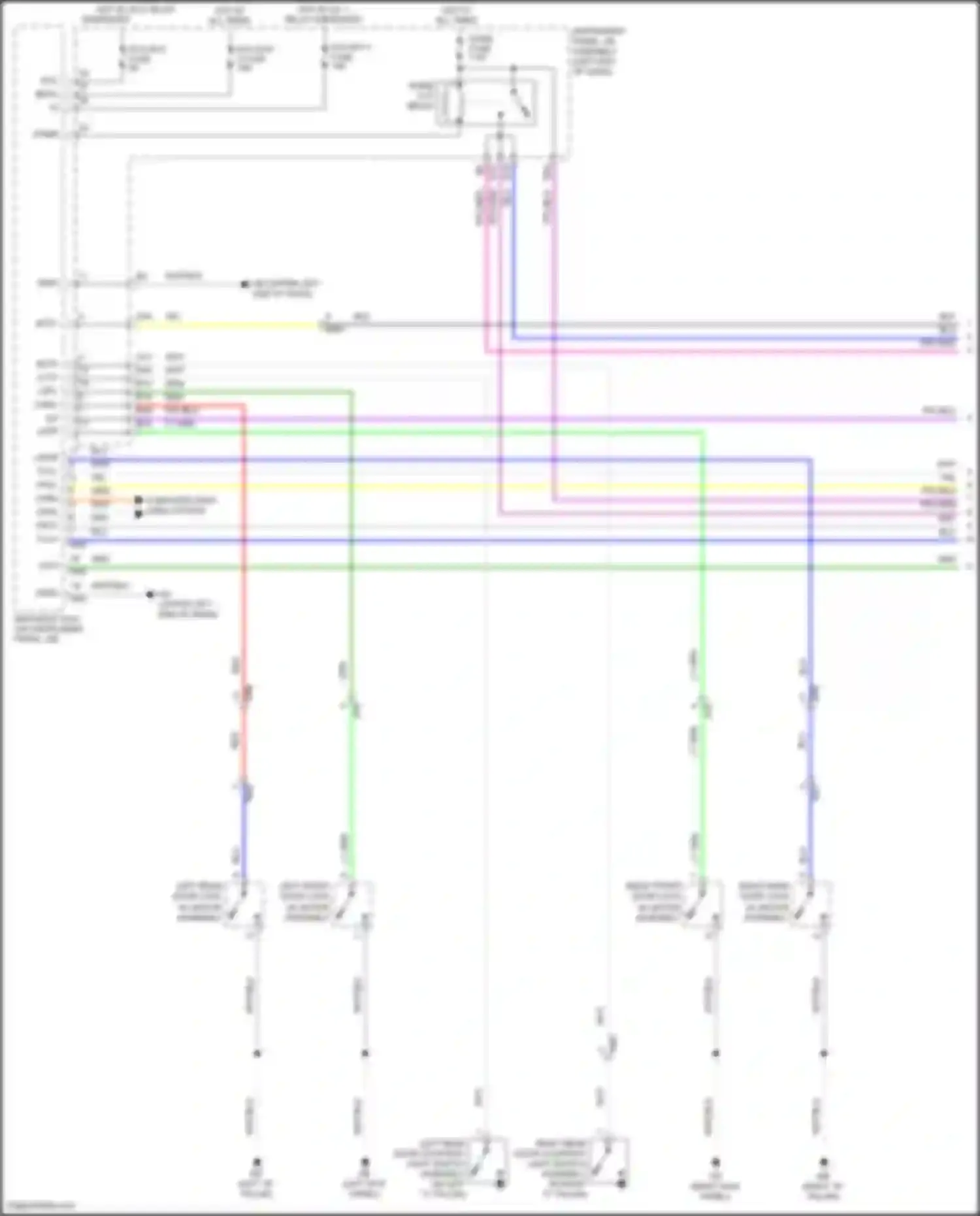 Highlander Toyota IV (2019-2024): Courtesy lamps circuit (1 of 3)