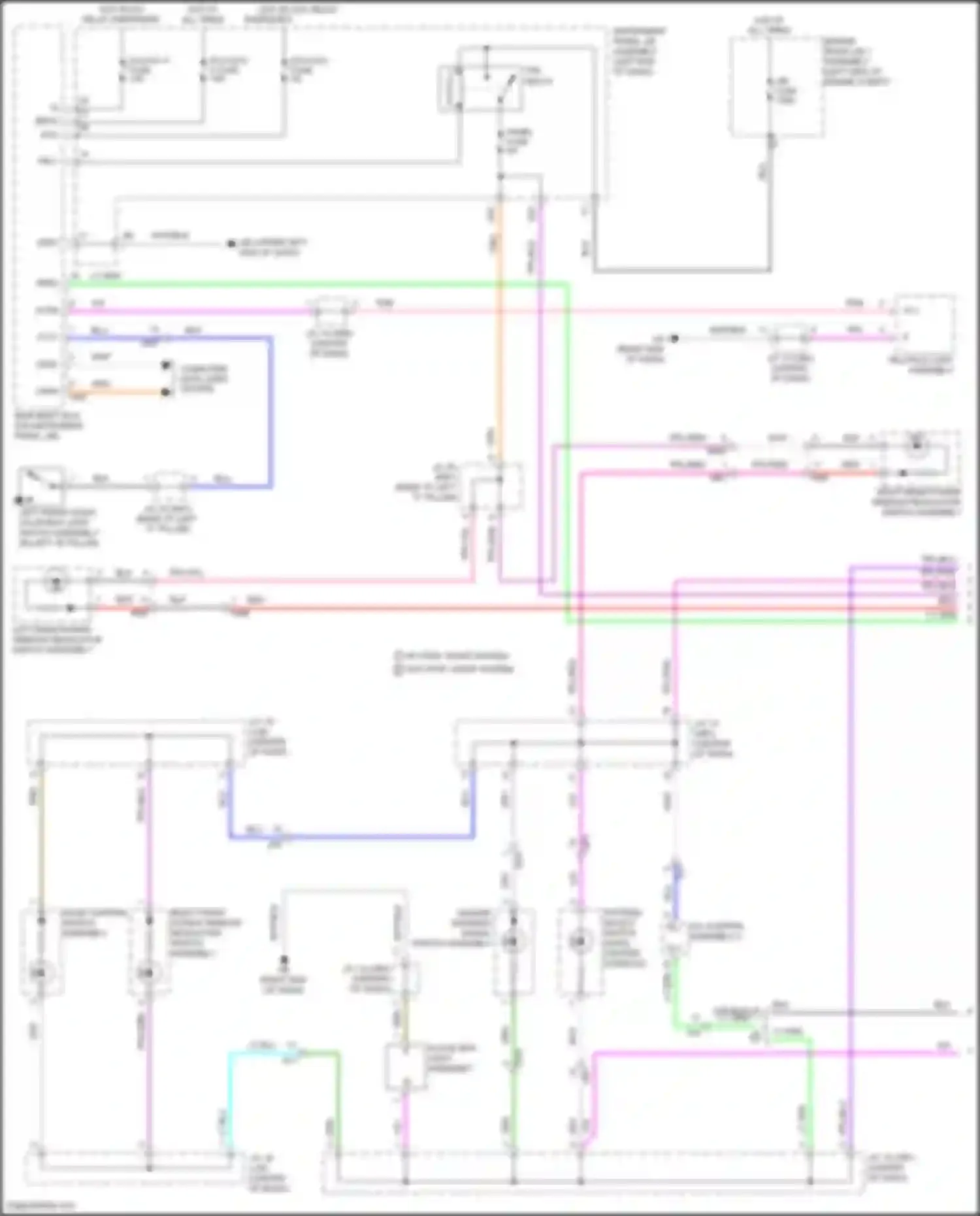 Highlander Toyota IV (2019-2024): Instrument illumination circuit (1 of 4)